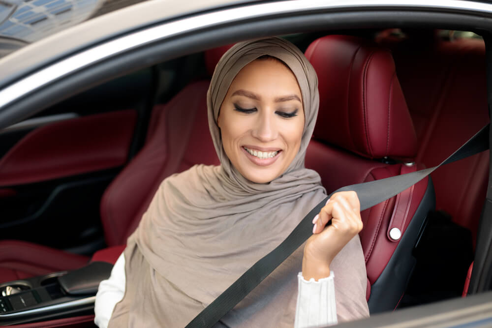 car belt woman in Dubai