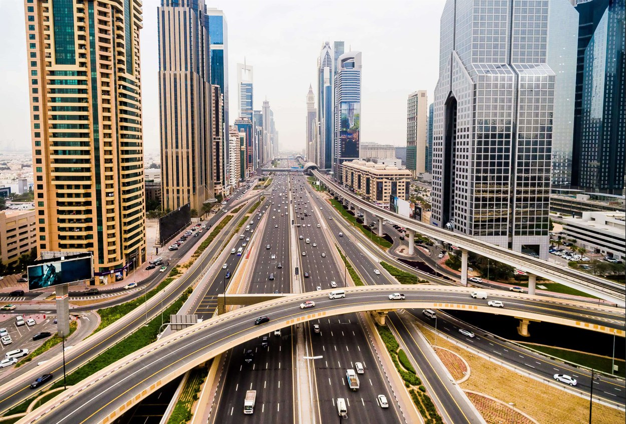 Dubai roads view