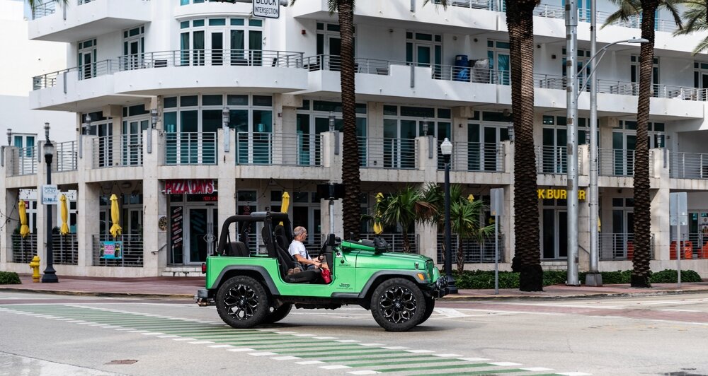 jeep wrangler miami streets