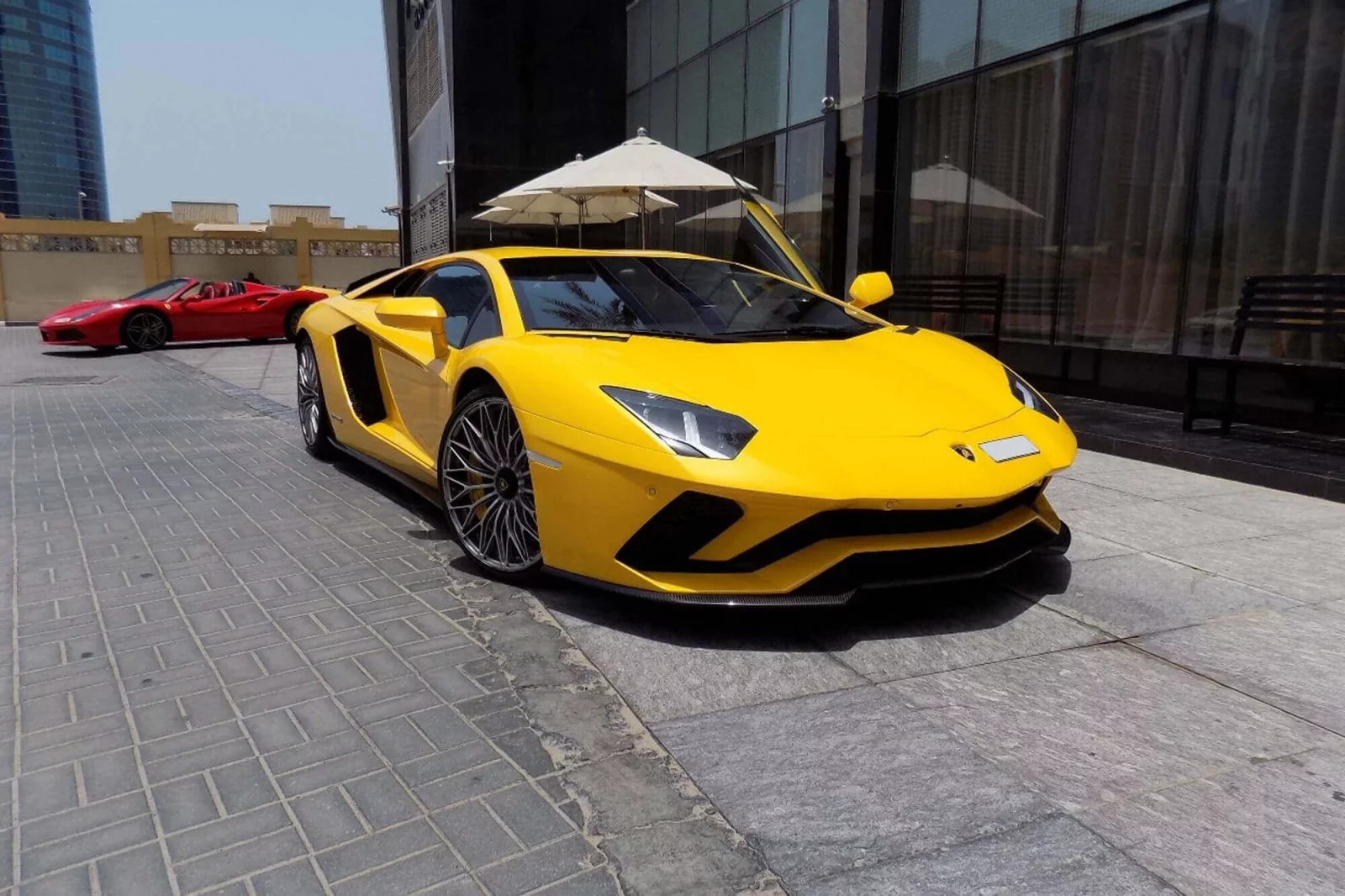 Rent Lamborghini Aventador S Yellow 2021 in Dubai