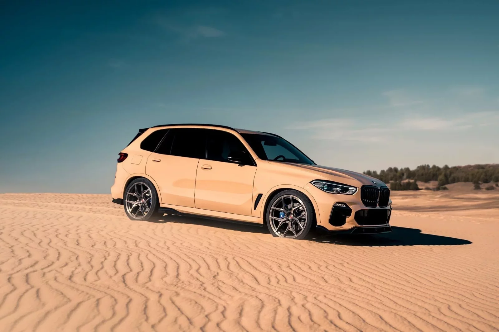 Rent BMW X5  Gold 2021 in Dubai