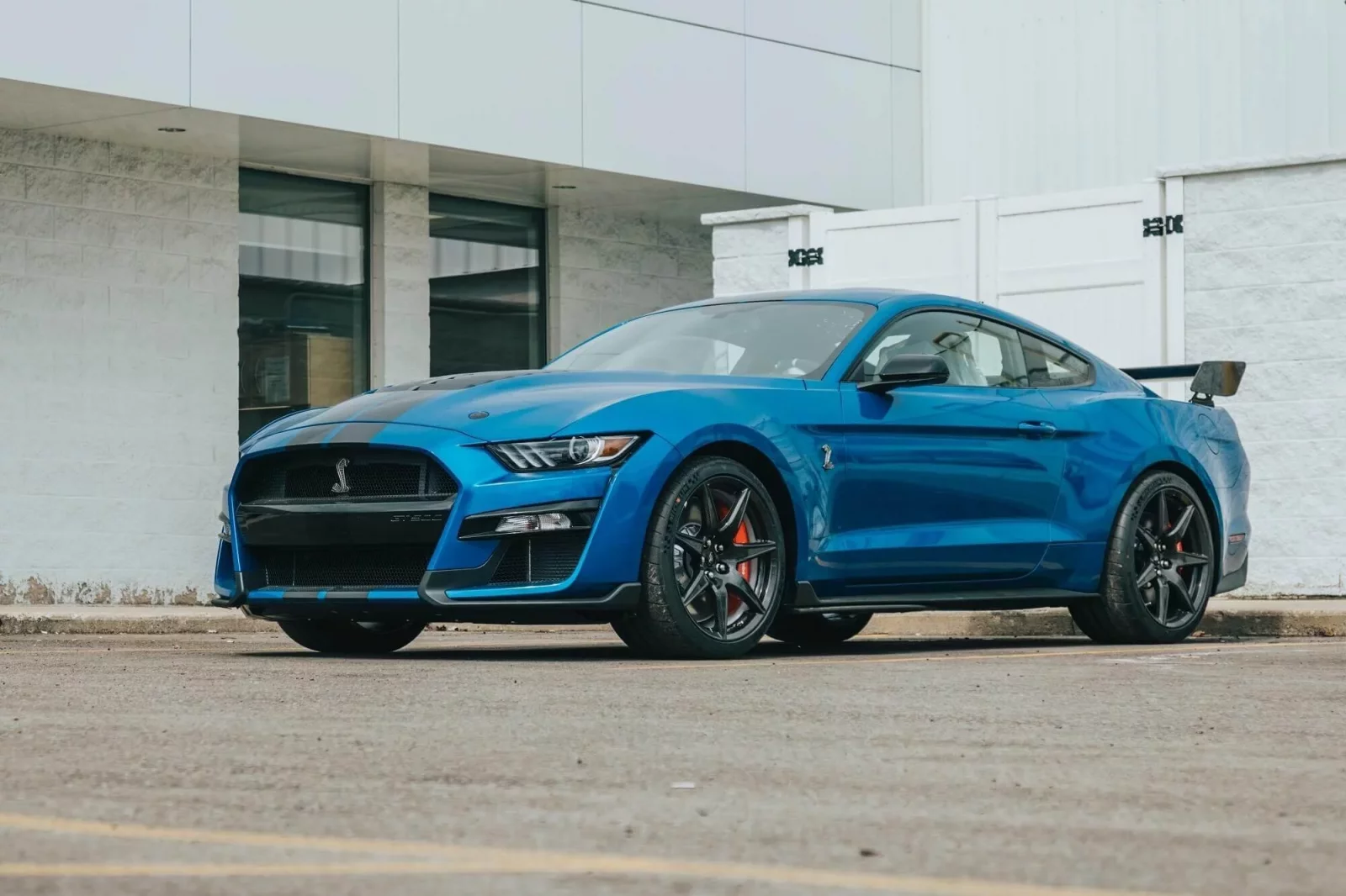 Rent Ford Mustang GT 500 Blue 2021 in Dubai