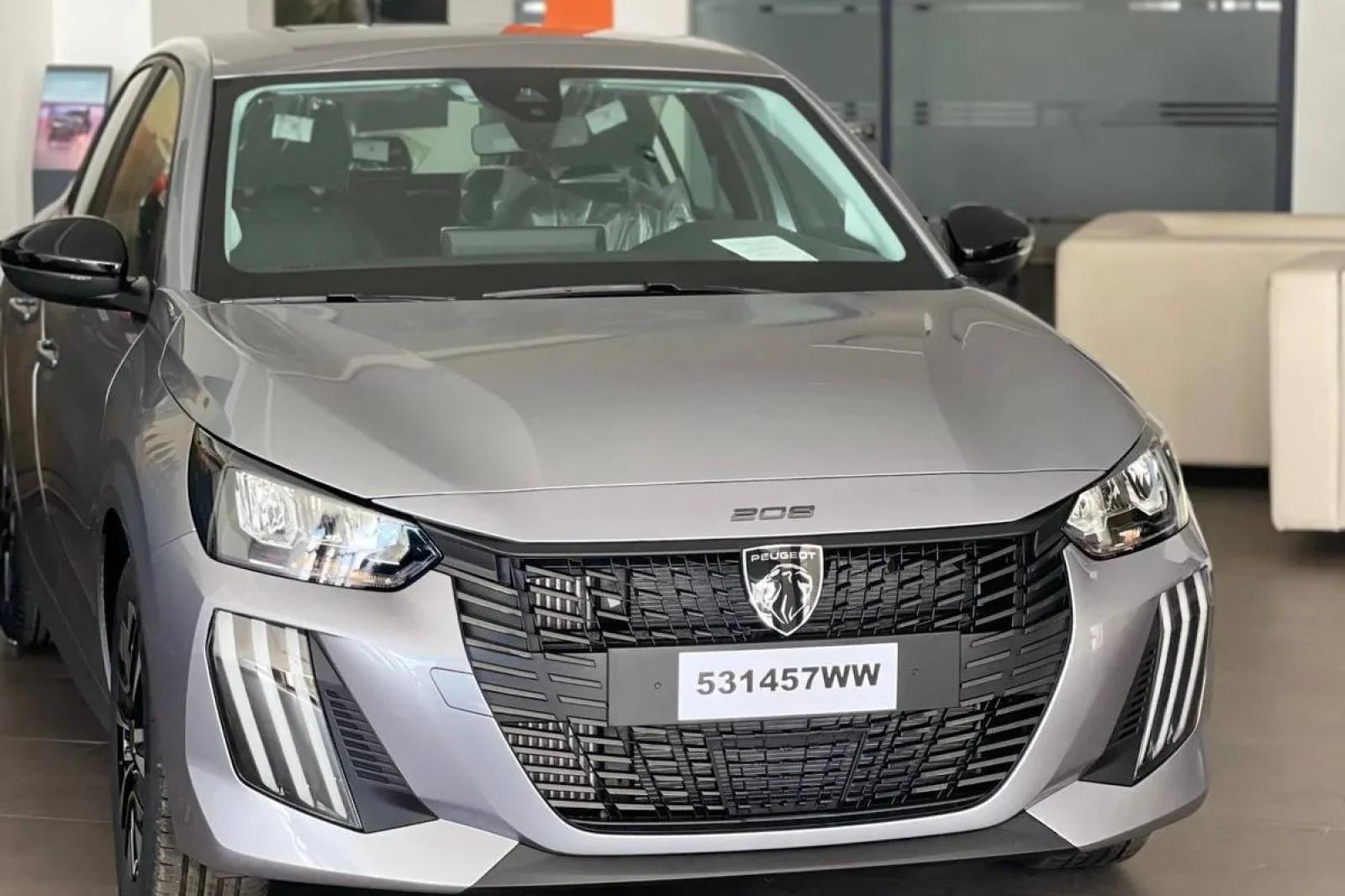 Rent Peugeot 208  Grey 2025 in Rabat - 2 
