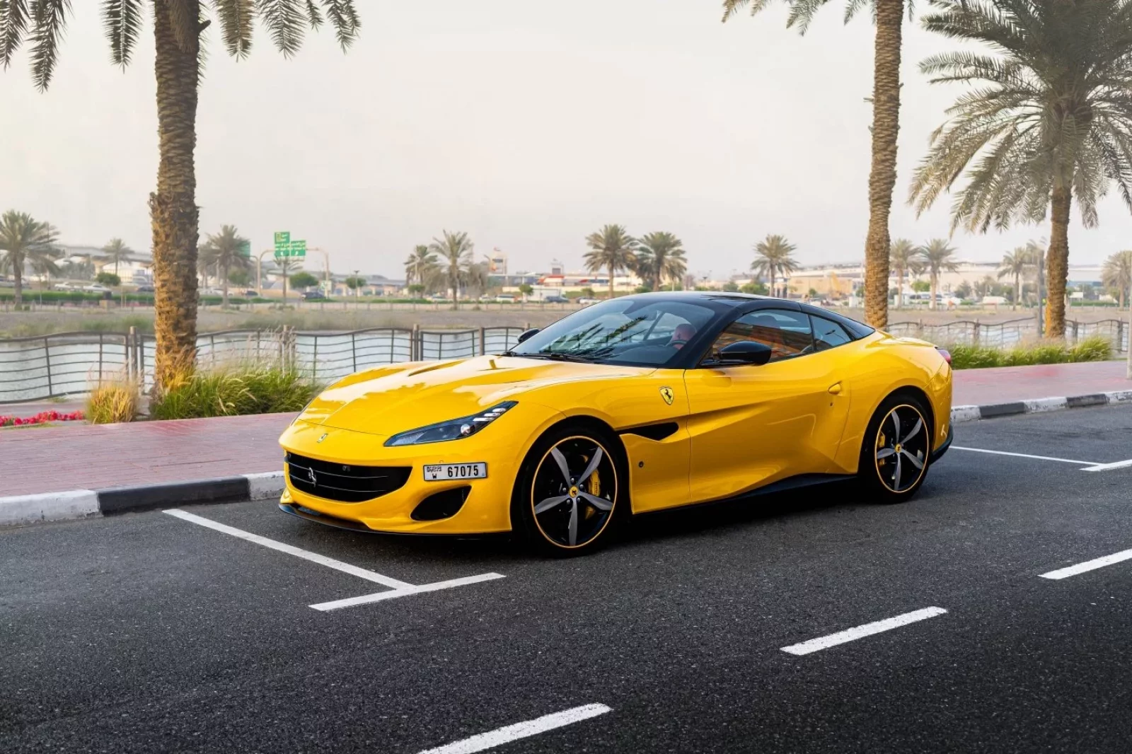 Rent Ferrari Portofino  Yellow 2020 in Dubai