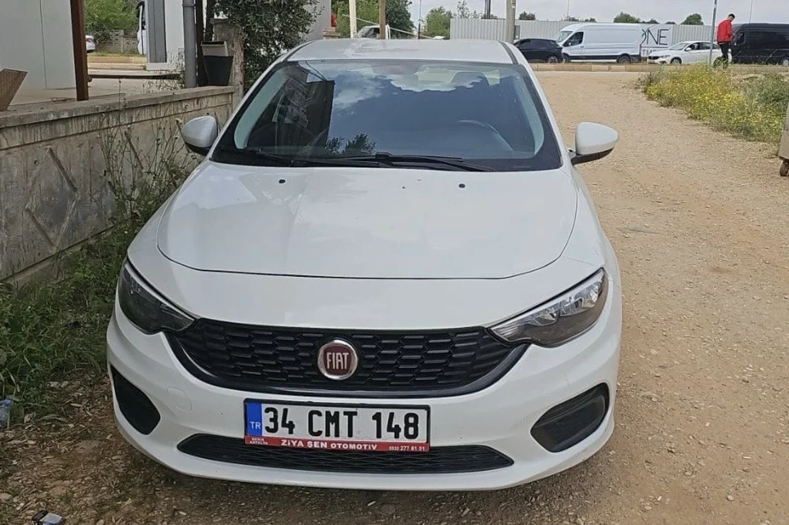 Rent Fiat Egea  White 2022 in Antalya