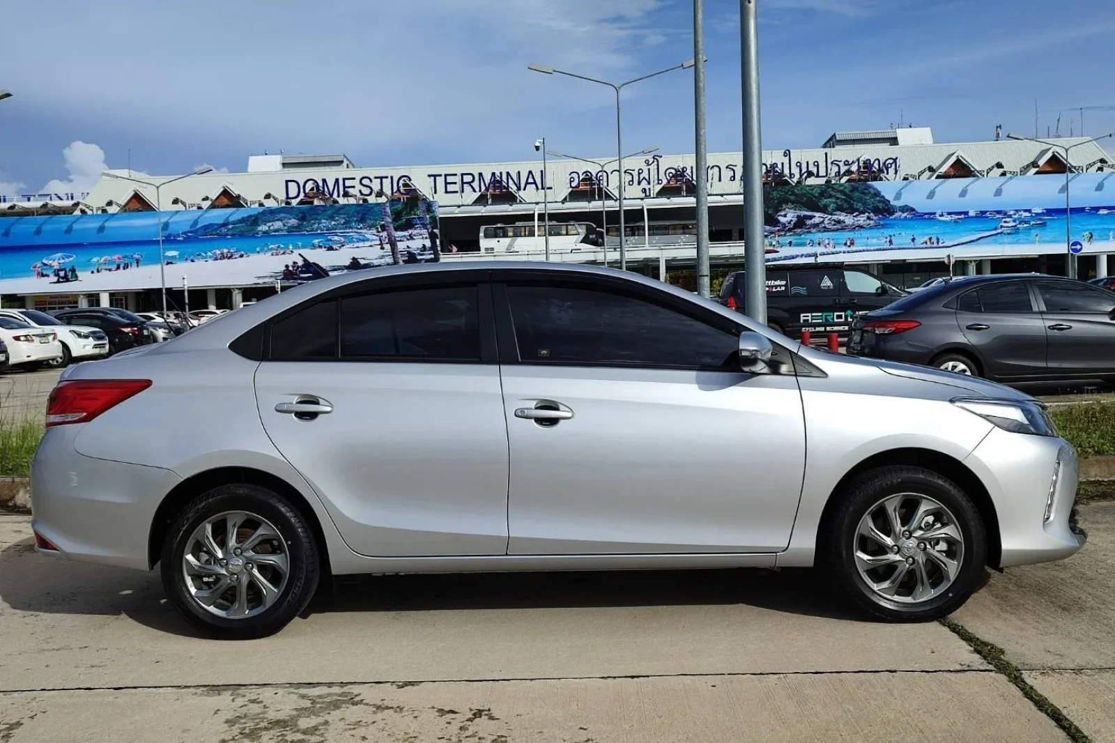 Rent Toyota Vios  Silver 2022 in Phuket - 7 
