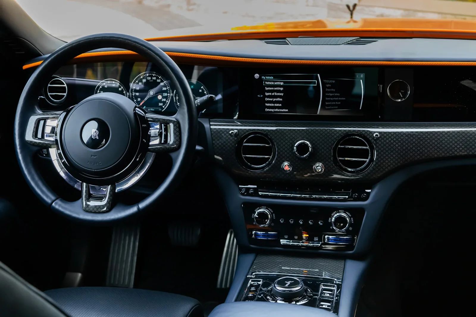 Rent Rolls-Royce Ghost  Orange 2023 in Abu Dhabi - 3 