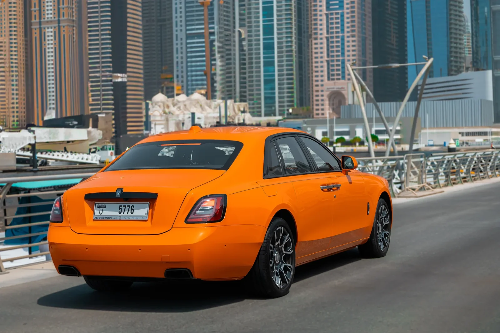 Rent Rolls-Royce Ghost  Orange 2023 in Abu Dhabi - 13 