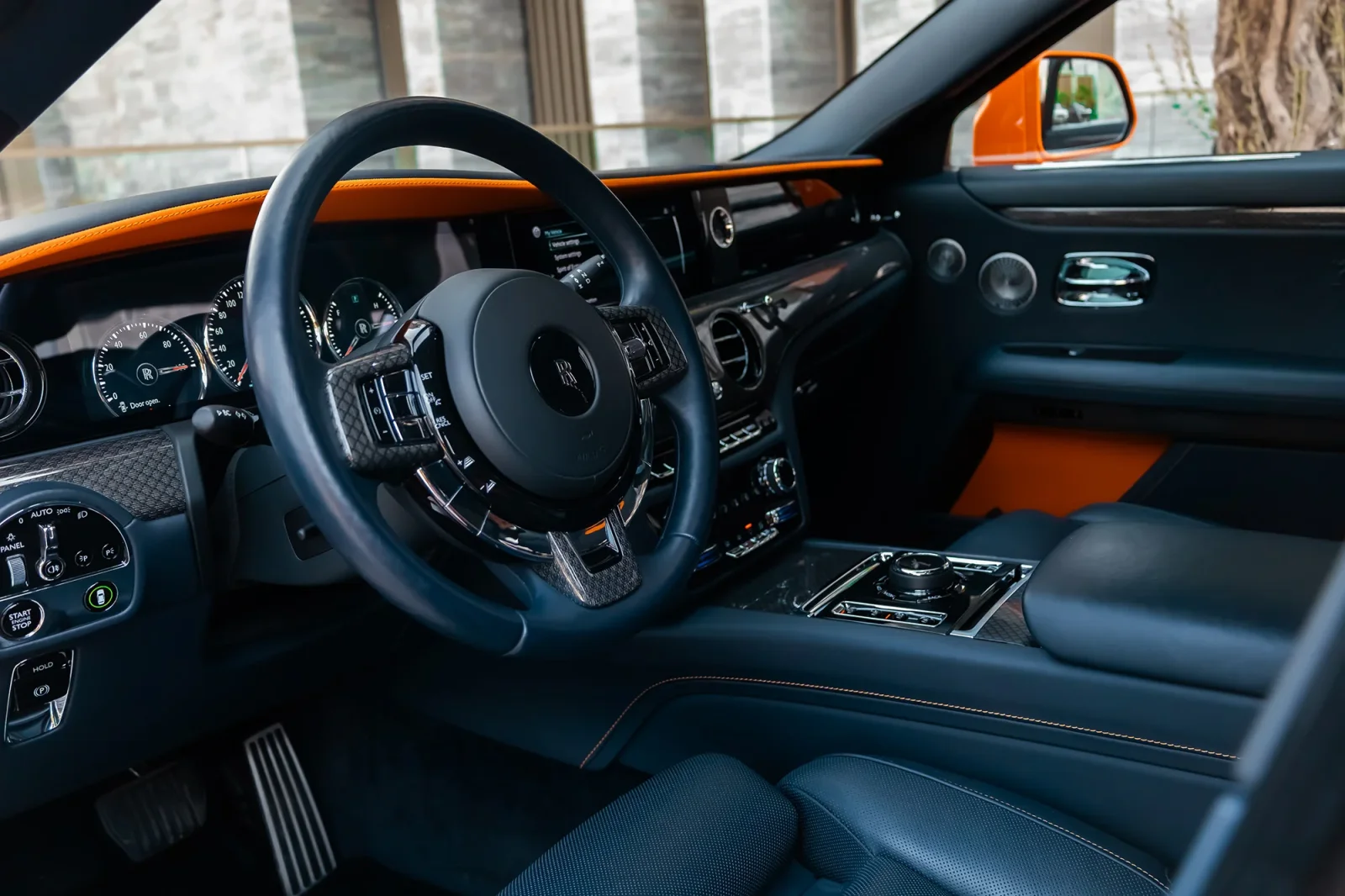 Rent Rolls-Royce Ghost  Orange 2023 in Abu Dhabi - 9 