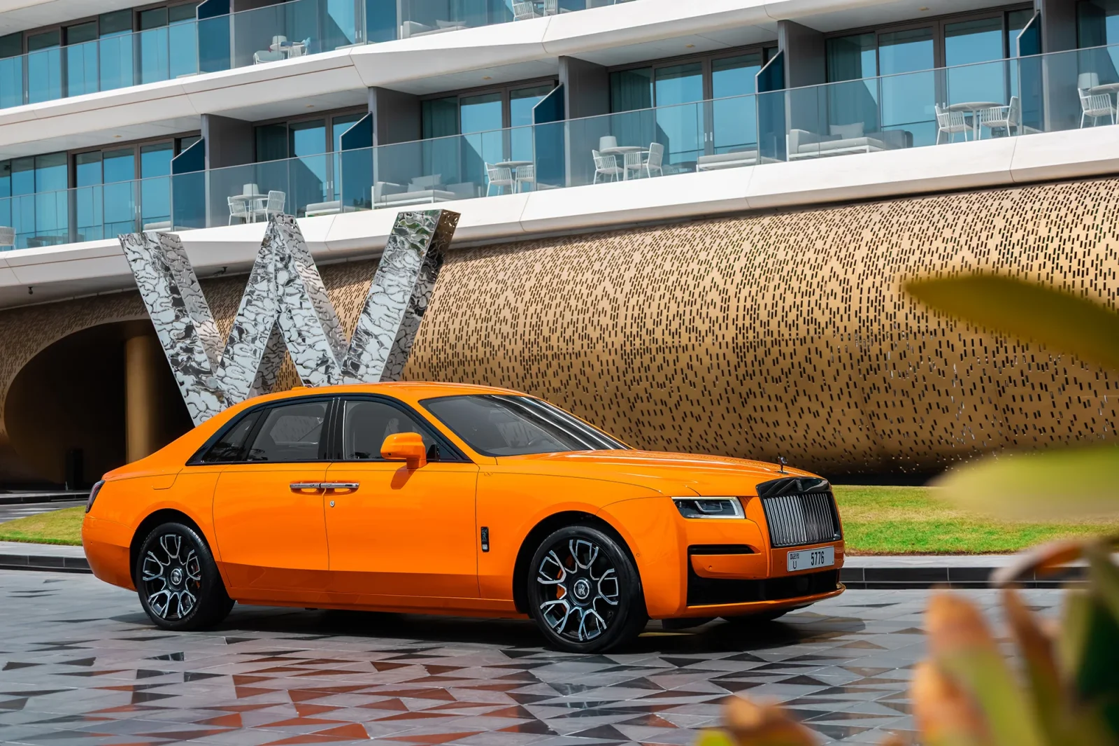Rent Rolls-Royce Ghost  Orange 2023 in Abu Dhabi - 7 