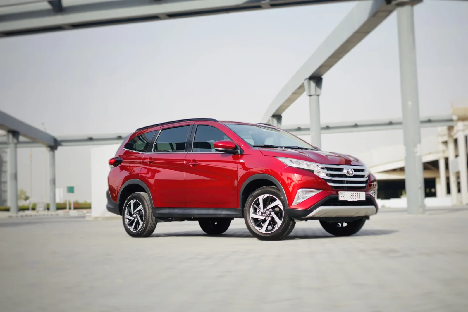 Rent Toyota Rush  Red 2023 in Abu Dhabi - 7 