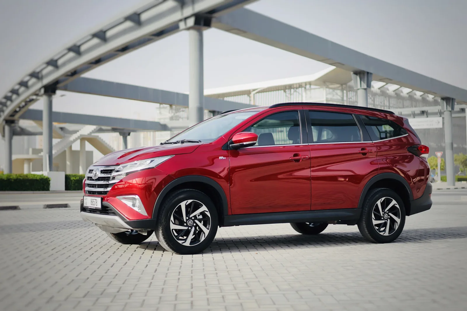 Rent Toyota Rush  Red 2023 in Abu Dhabi - 9 