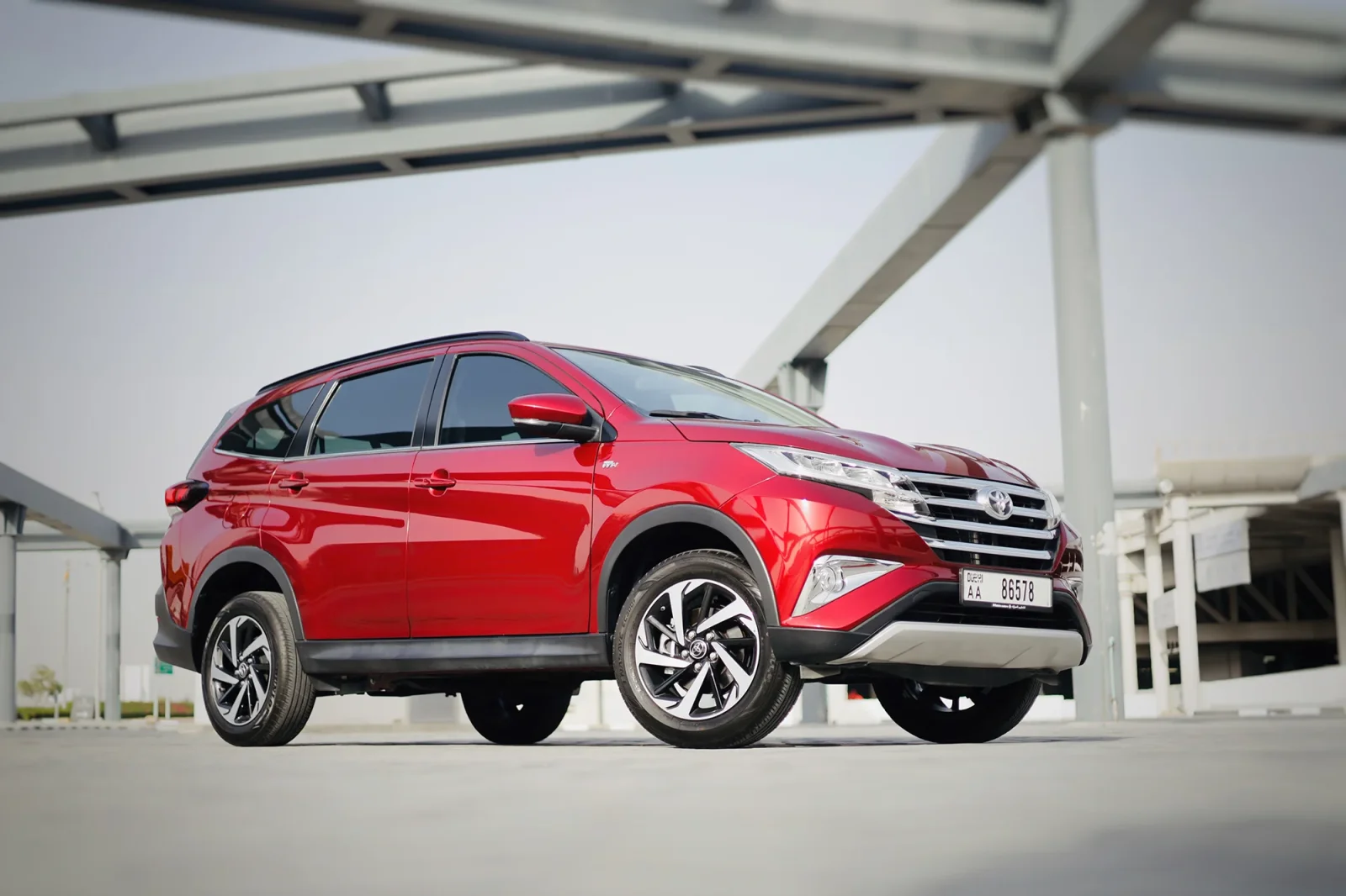 Rent Toyota Rush  Red 2023 in Abu Dhabi - 2 