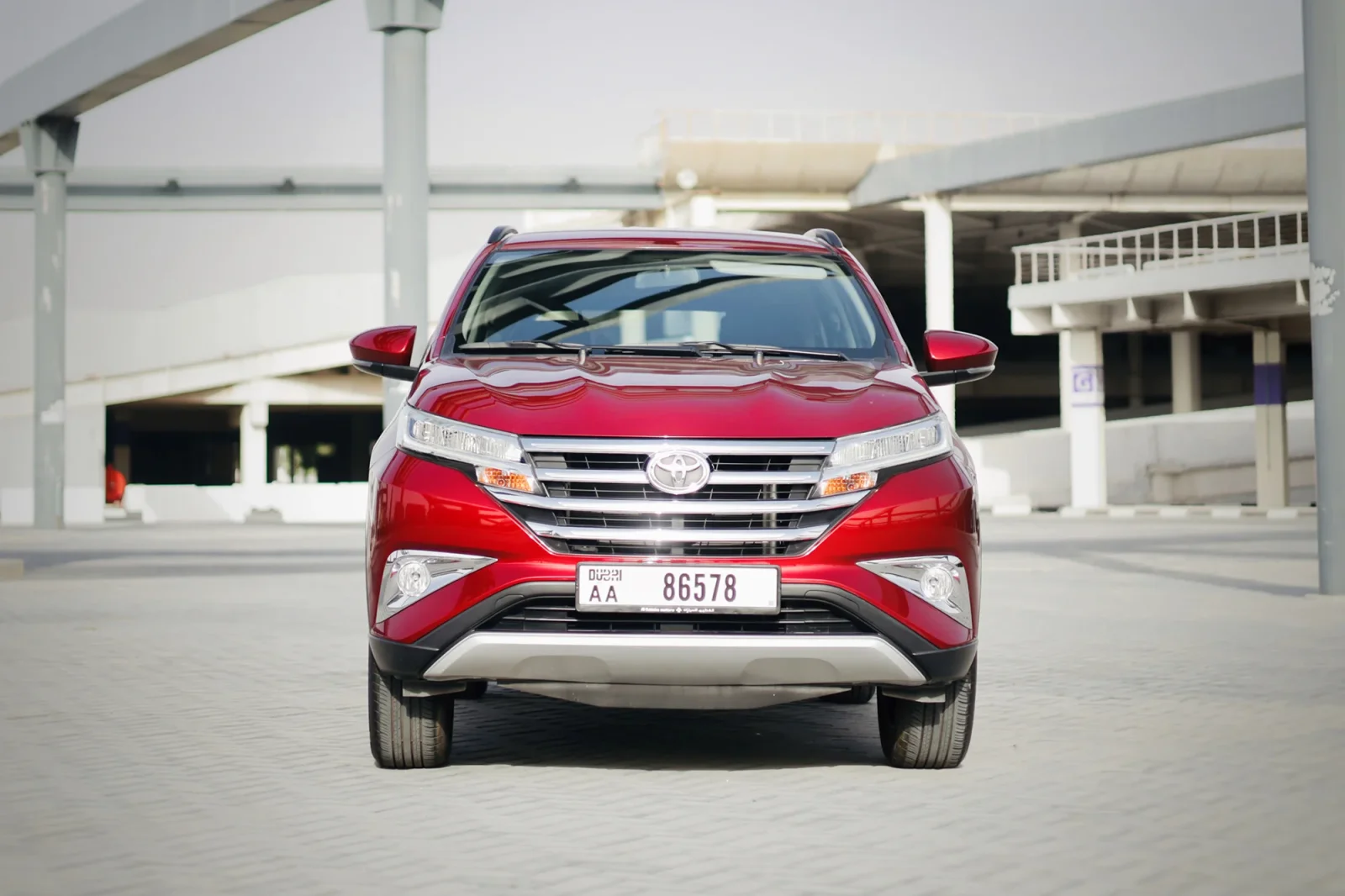 Rent Toyota Rush  Red 2023 in Abu Dhabi - 8 