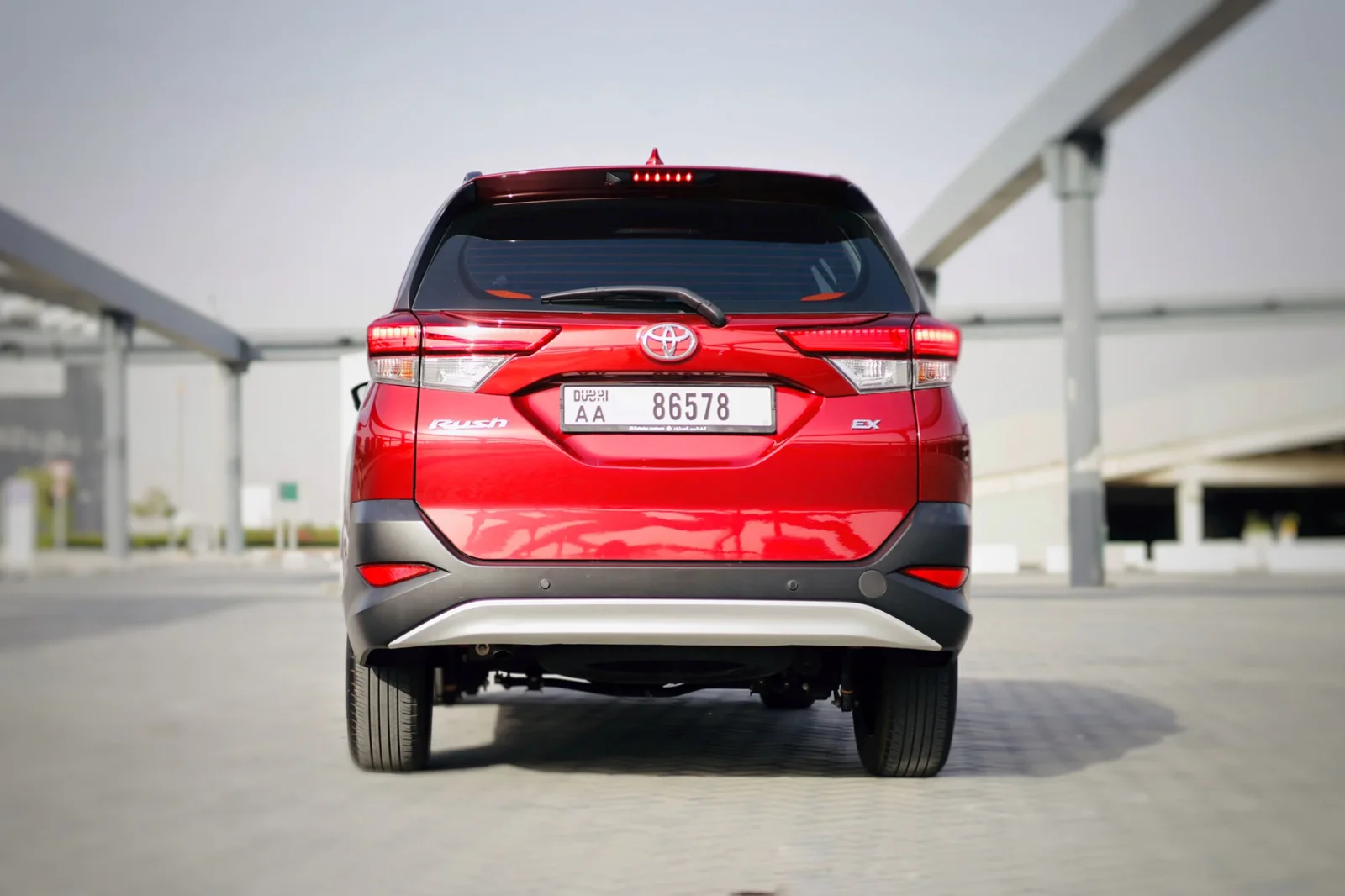 Rent Toyota Rush  Red 2023 in Abu Dhabi - 6 