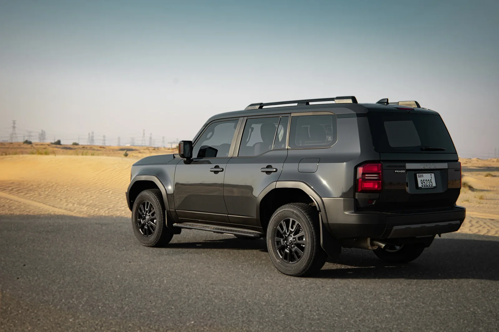 Rent Toyota Land Cruiser Prado 250 Grey 2025 in Abu Dhabi - 11 