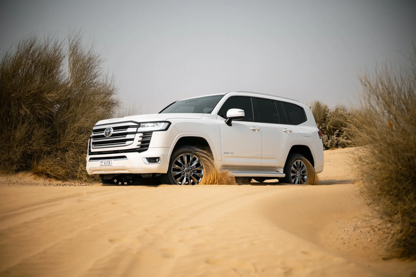 Rent Toyota Land Cruiser 300 White 2023 in Abu Dhabi