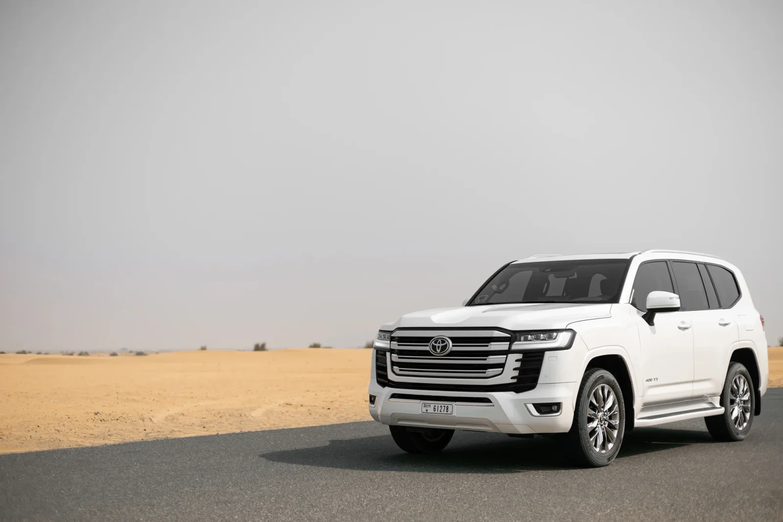 Rent Toyota Land Cruiser 300 White 2023 in Abu Dhabi - 2 