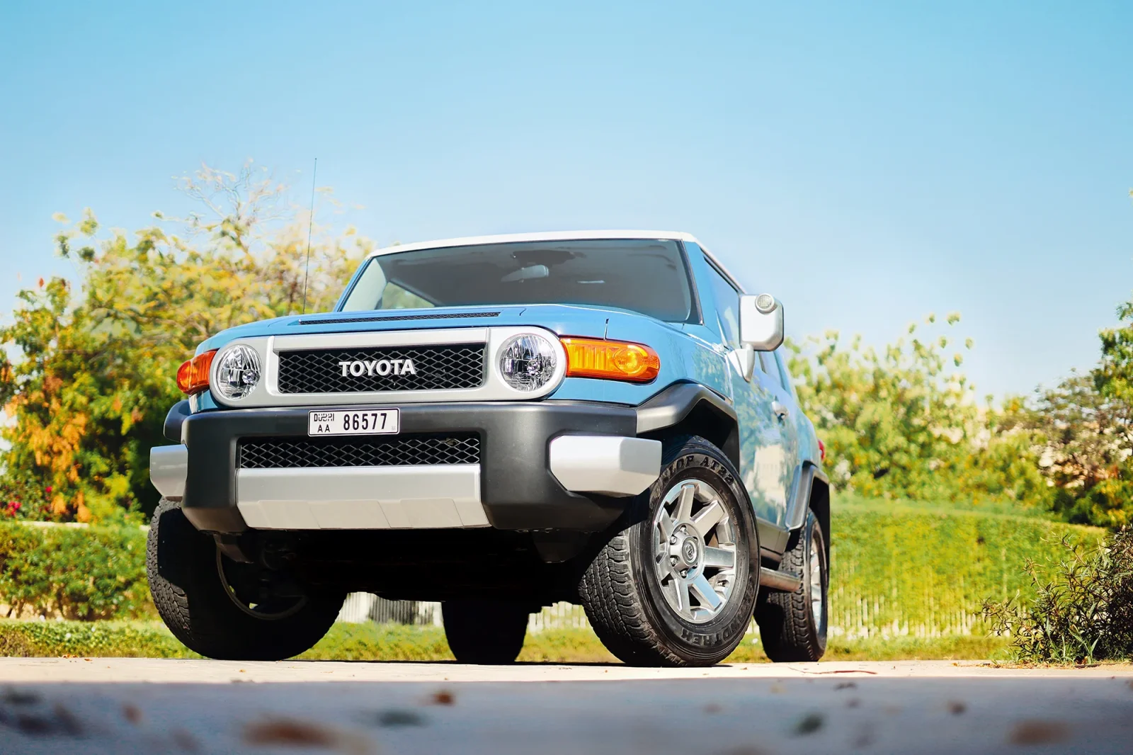 Rent Toyota FJ Cruiser  Blue 2023 in Abu Dhabi - 3 