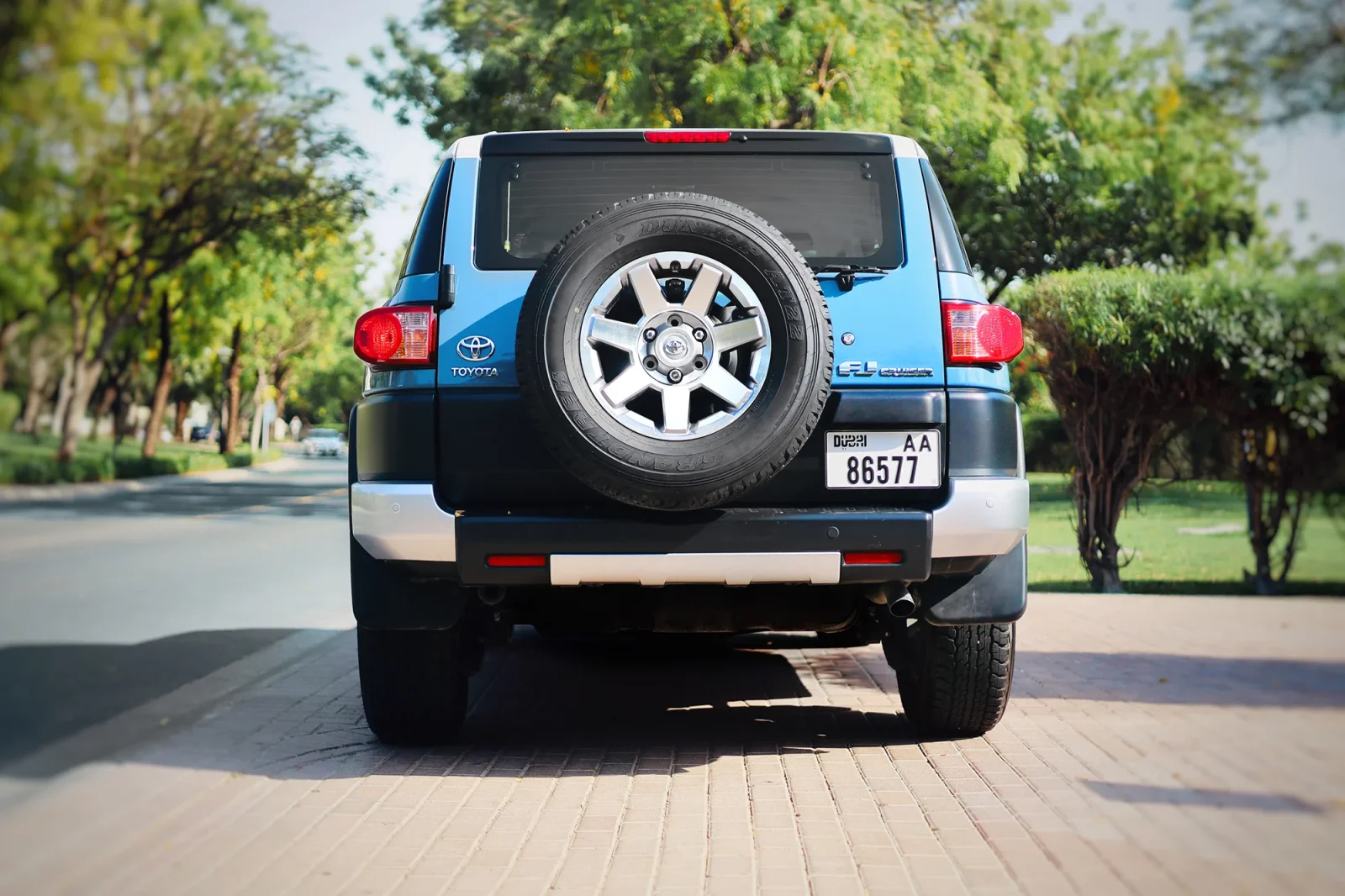 Rent Toyota FJ Cruiser  Blue 2023 in Abu Dhabi - 8 