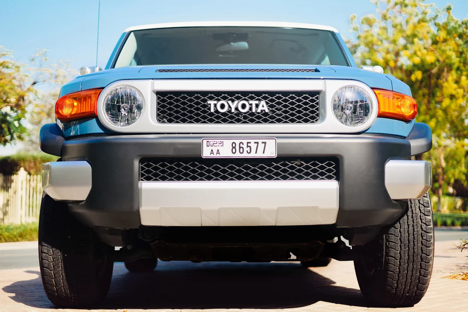 Rent Toyota FJ Cruiser  Blue 2023 in Abu Dhabi - 6 