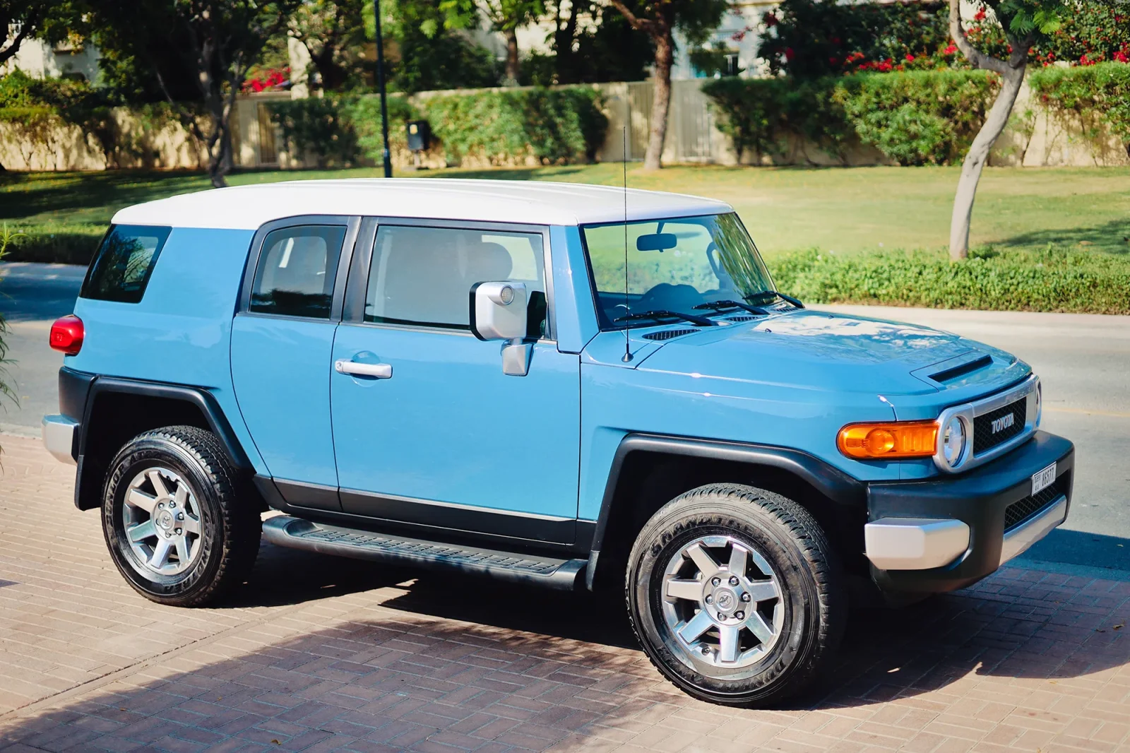 Rent Toyota FJ Cruiser  Blue 2023 in Abu Dhabi - 2 