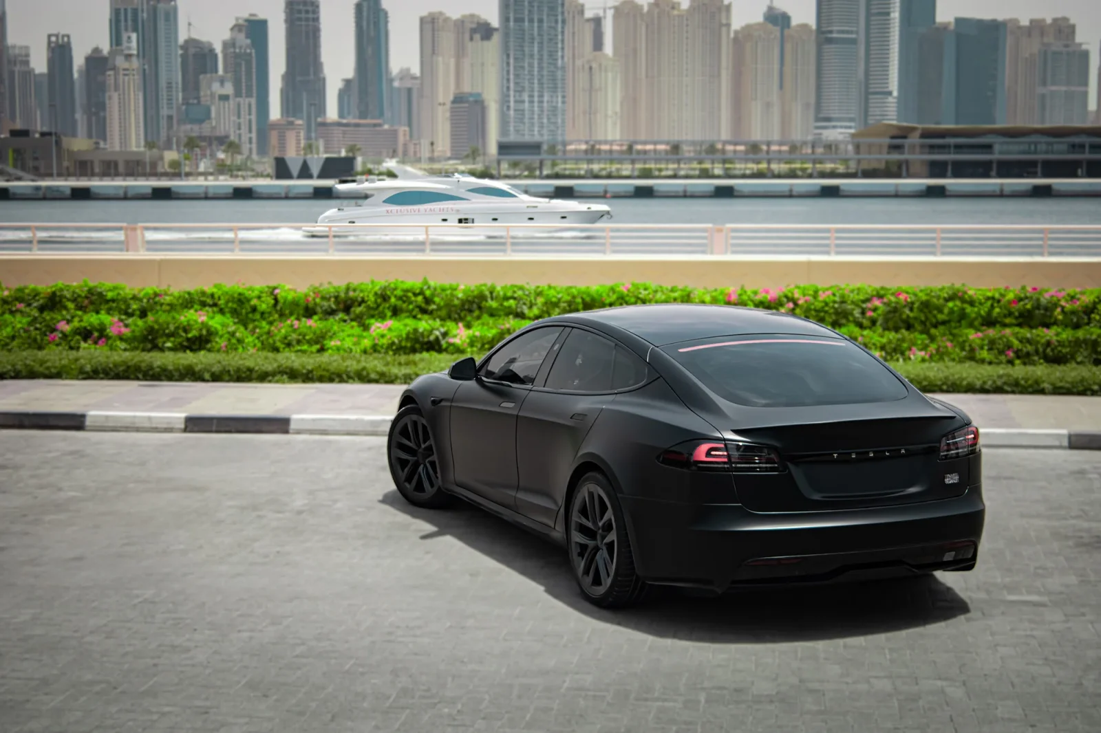 Rent Tesla Model S Plaid Black 2024 in Abu Dhabi - 8 