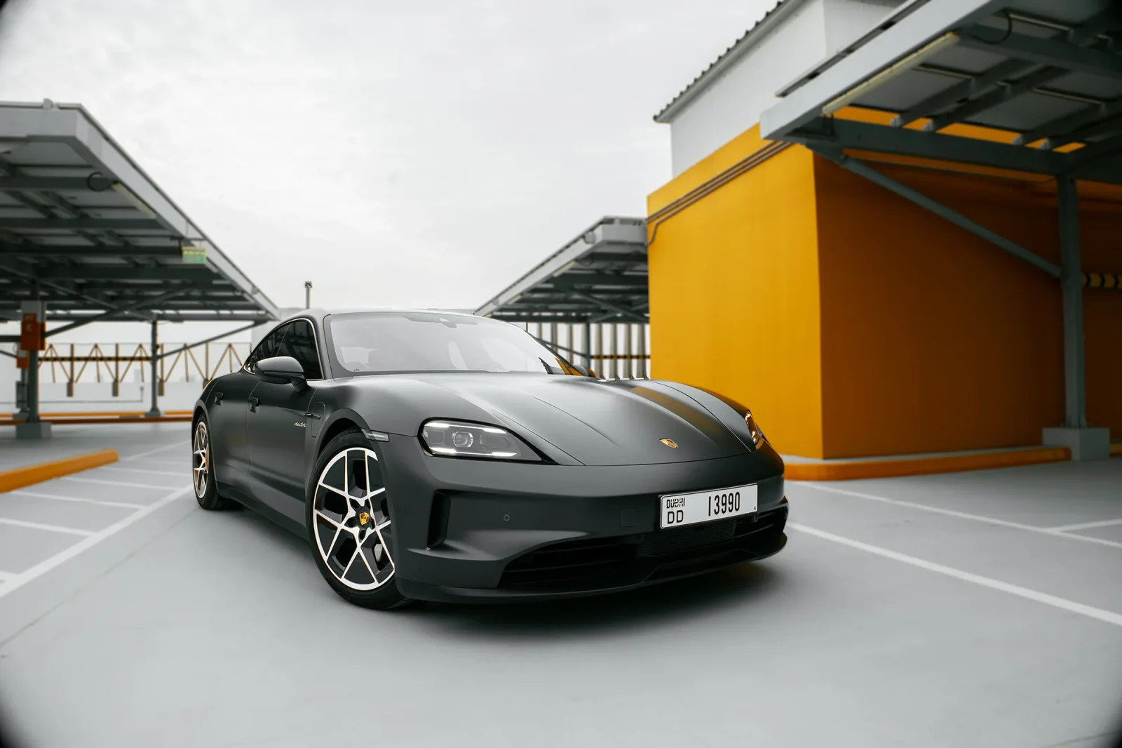 Rent Porsche Taycan  Grey 2025 in Abu Dhabi - 2 