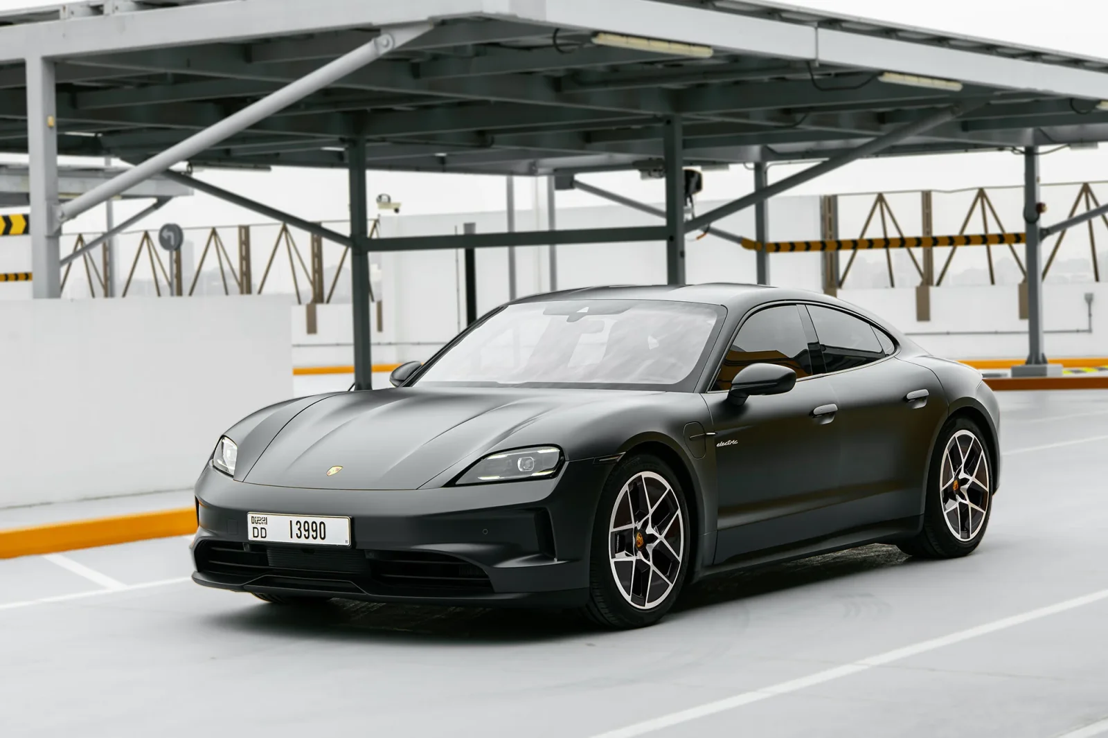 Rent Porsche Taycan  Grey 2025 in Abu Dhabi - 11 