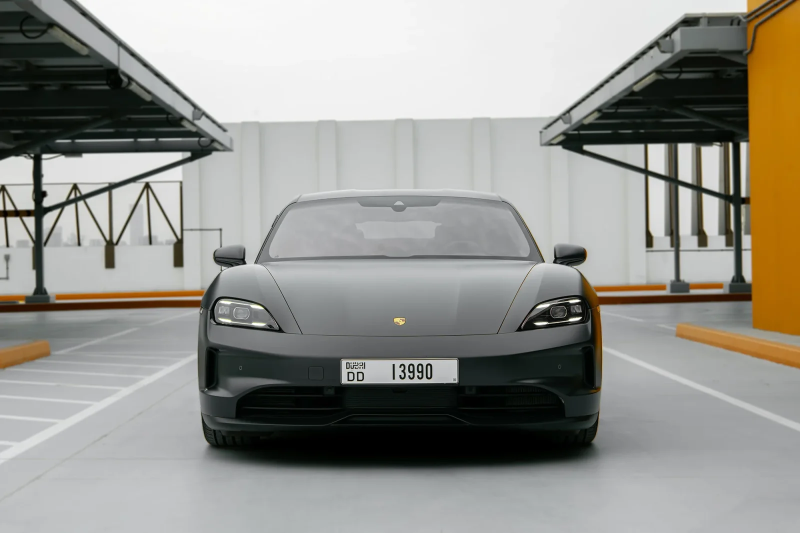 Rent Porsche Taycan  Grey 2025 in Abu Dhabi - 3 