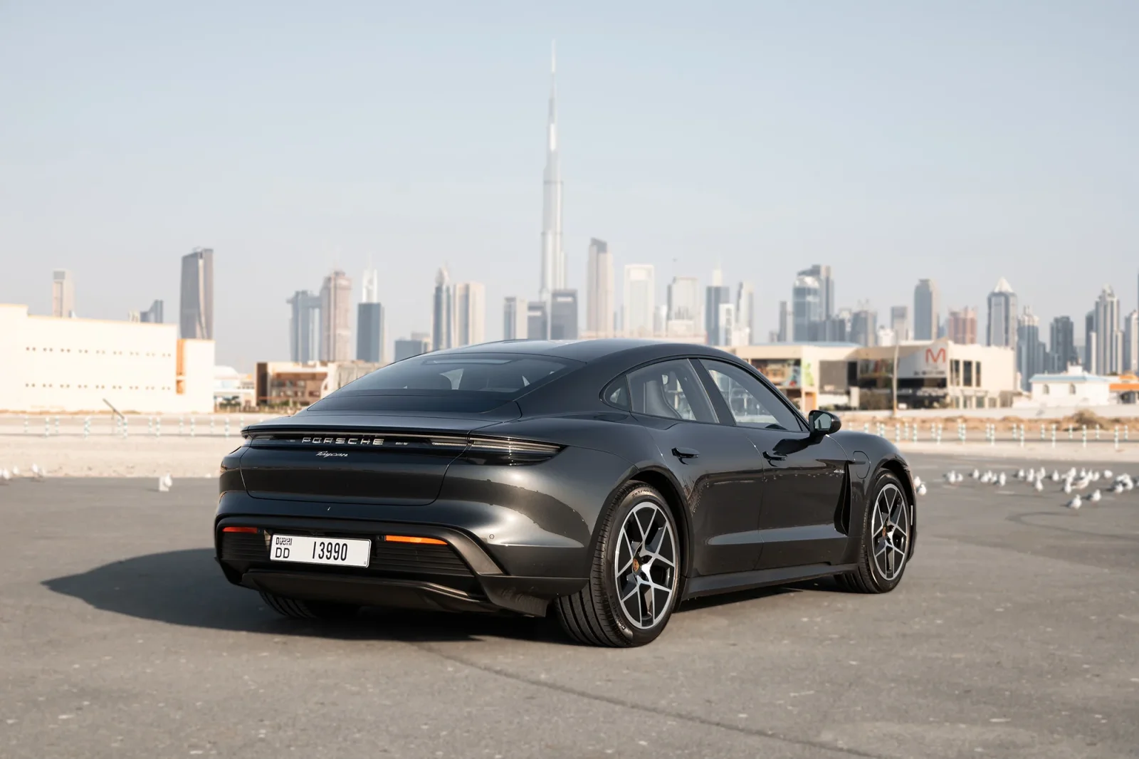 Rent Porsche Taycan  Grey 2025 in Abu Dhabi - 11 