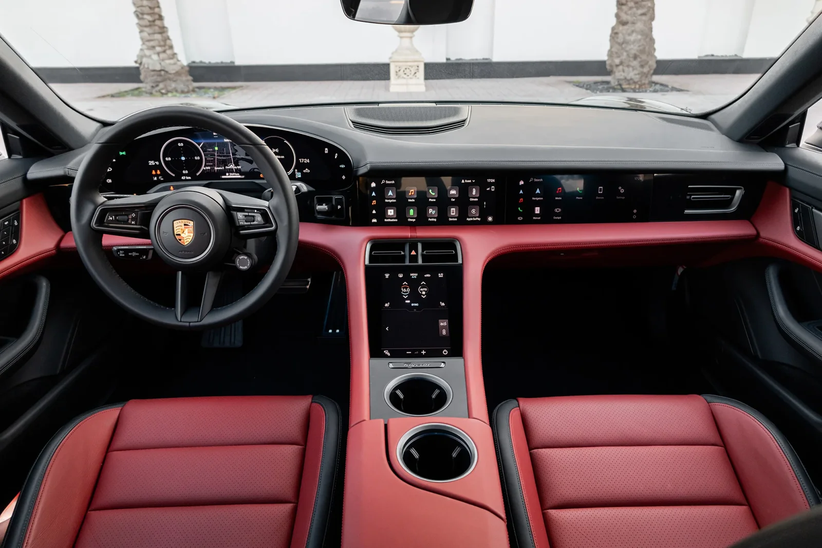 Rent Porsche Taycan  Grey 2025 in Abu Dhabi - 4 