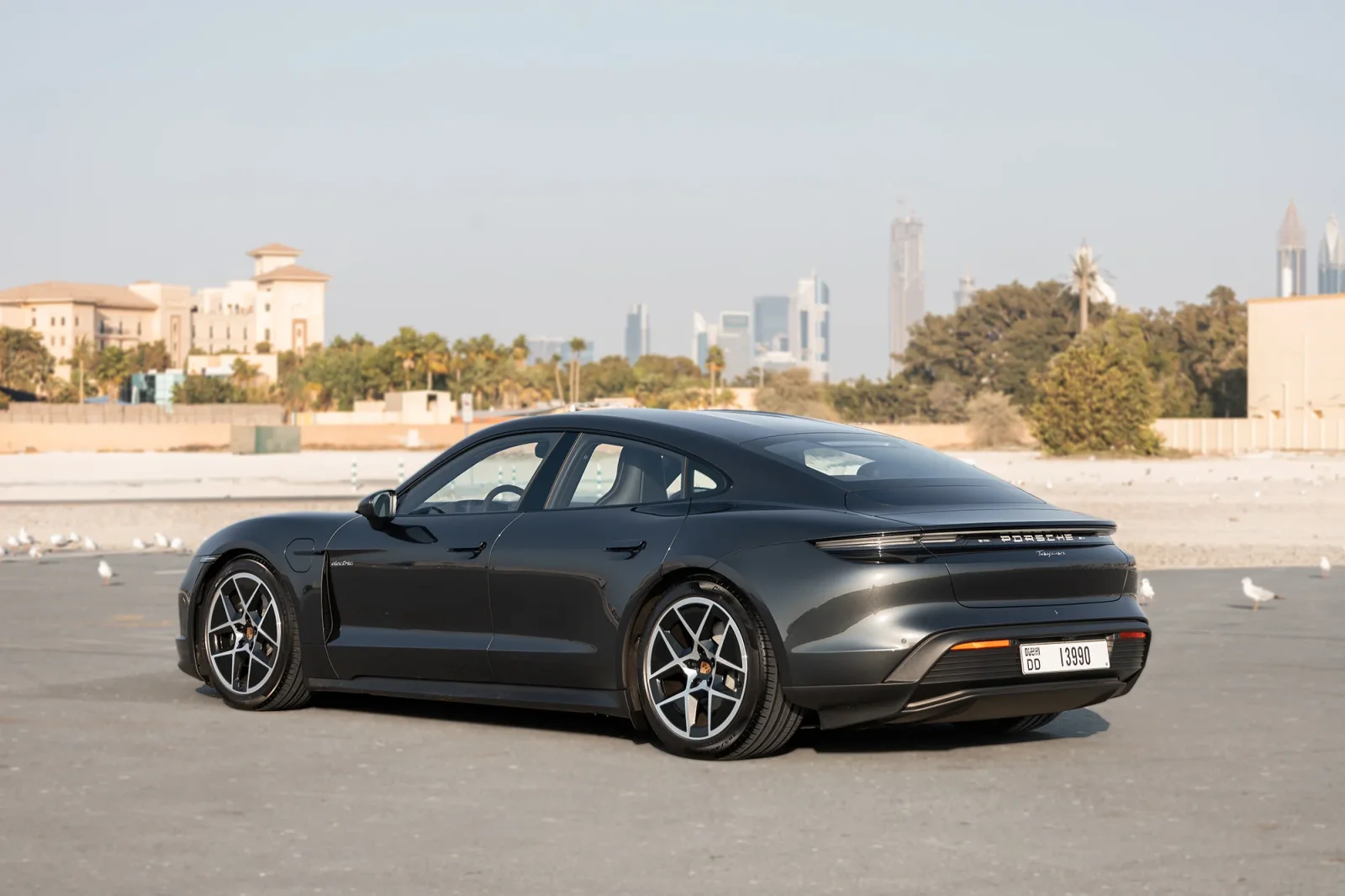 Rent Porsche Taycan  Grey 2025 in Abu Dhabi - 10 