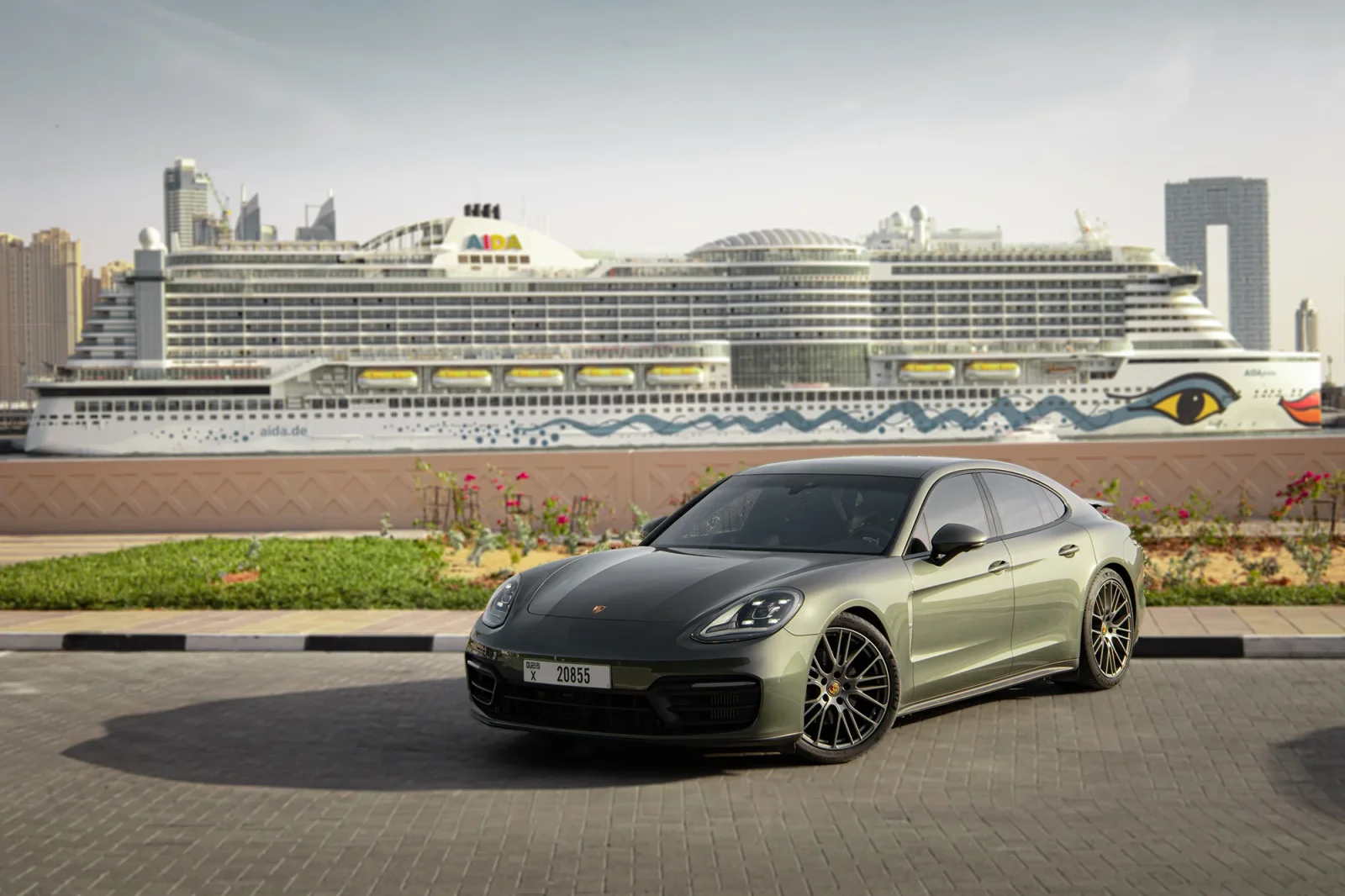 Rent Porsche Panamera  Grey 2023 in Abu Dhabi