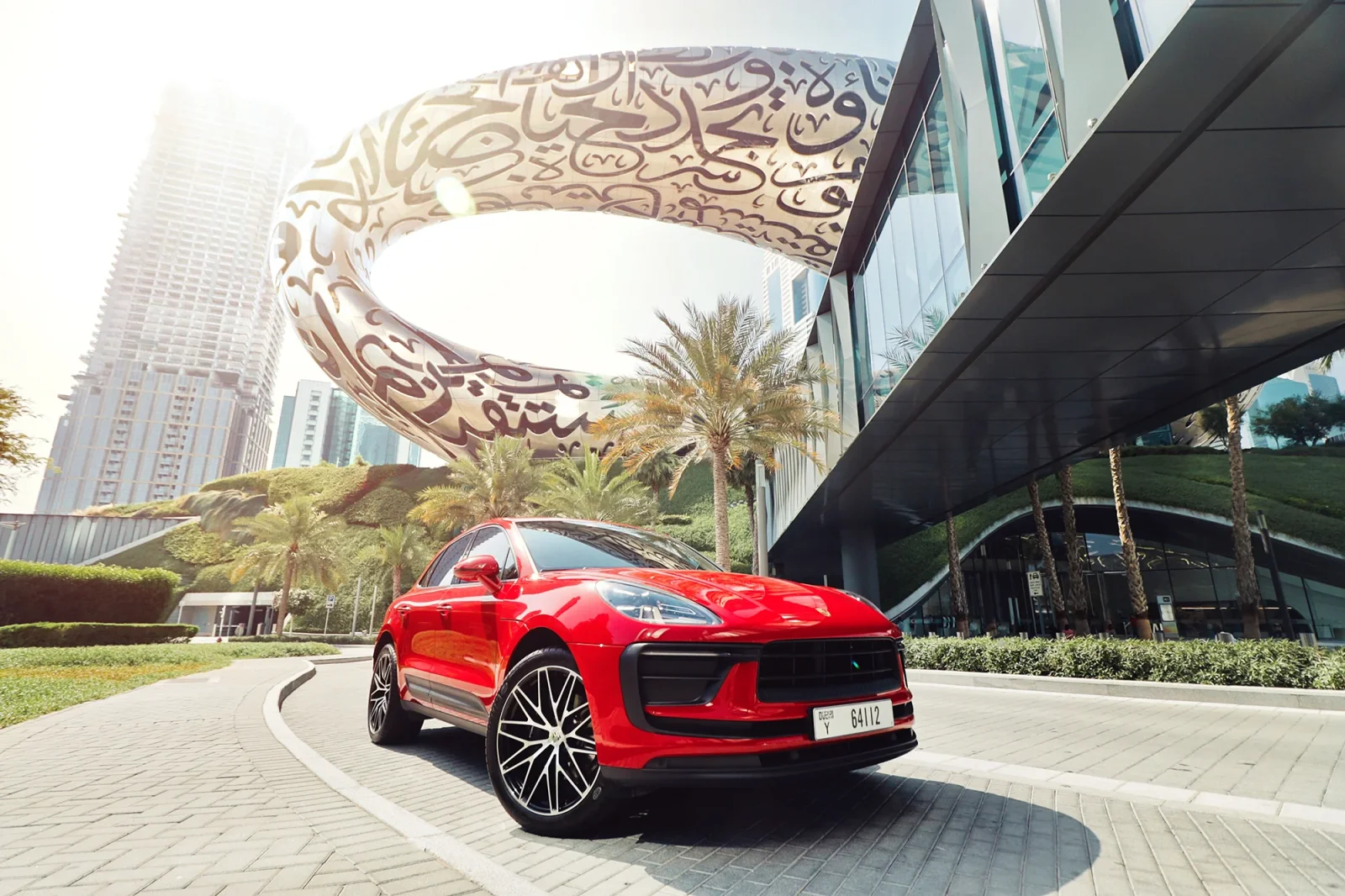 Rent Porsche Macan  Red 2023 in Abu Dhabi - 2 