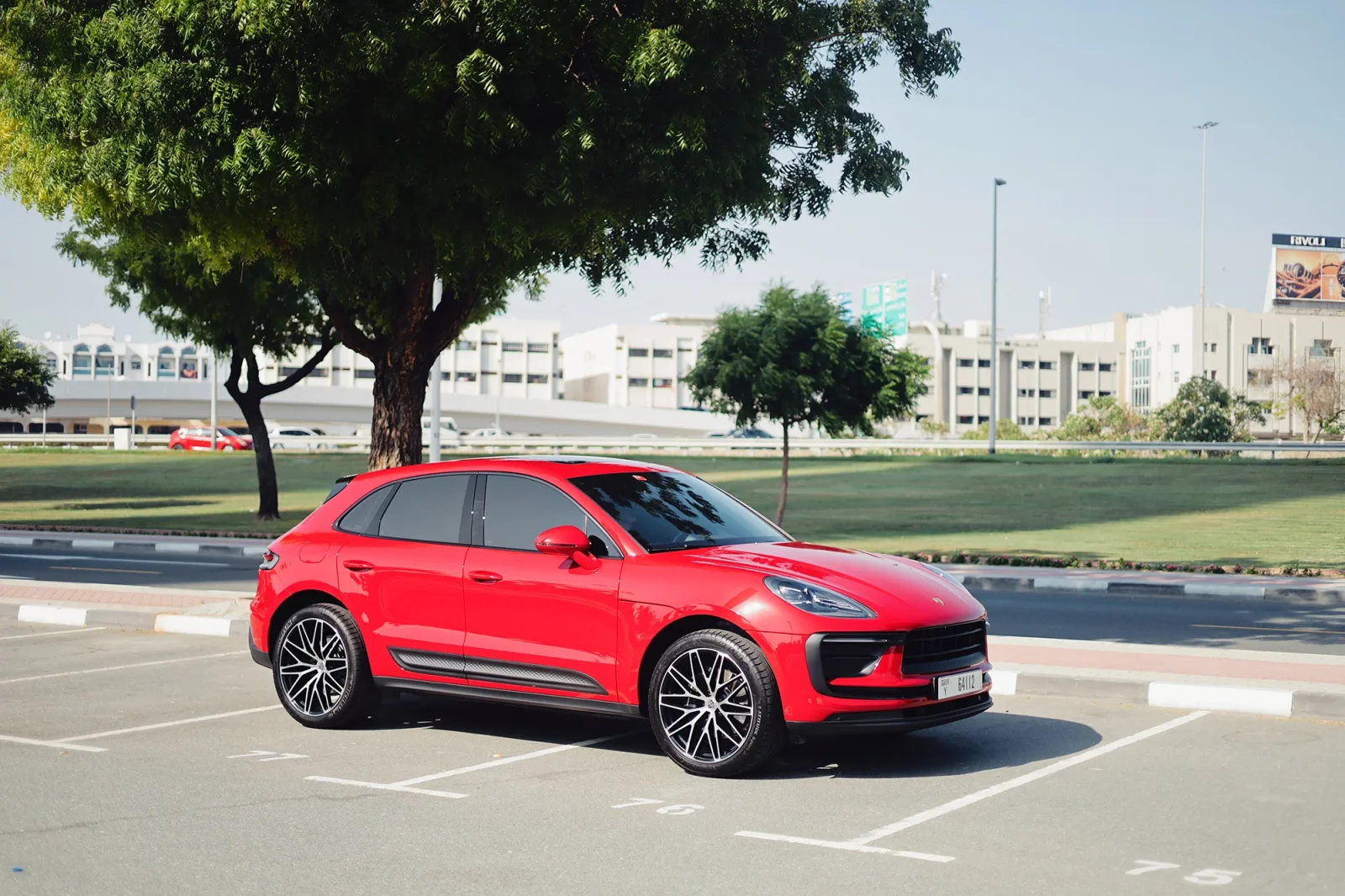 Rent Porsche Macan  Red 2023 in Abu Dhabi - 9 
