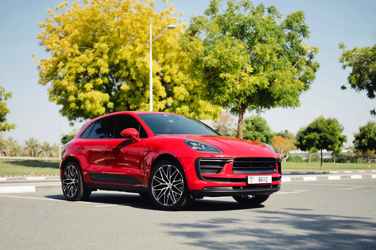 Rent Porsche Macan  Red 2023 in Abu Dhabi - 11 