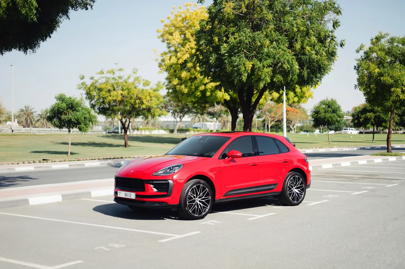 Rent Porsche Macan  Red 2023 in Abu Dhabi - 10 