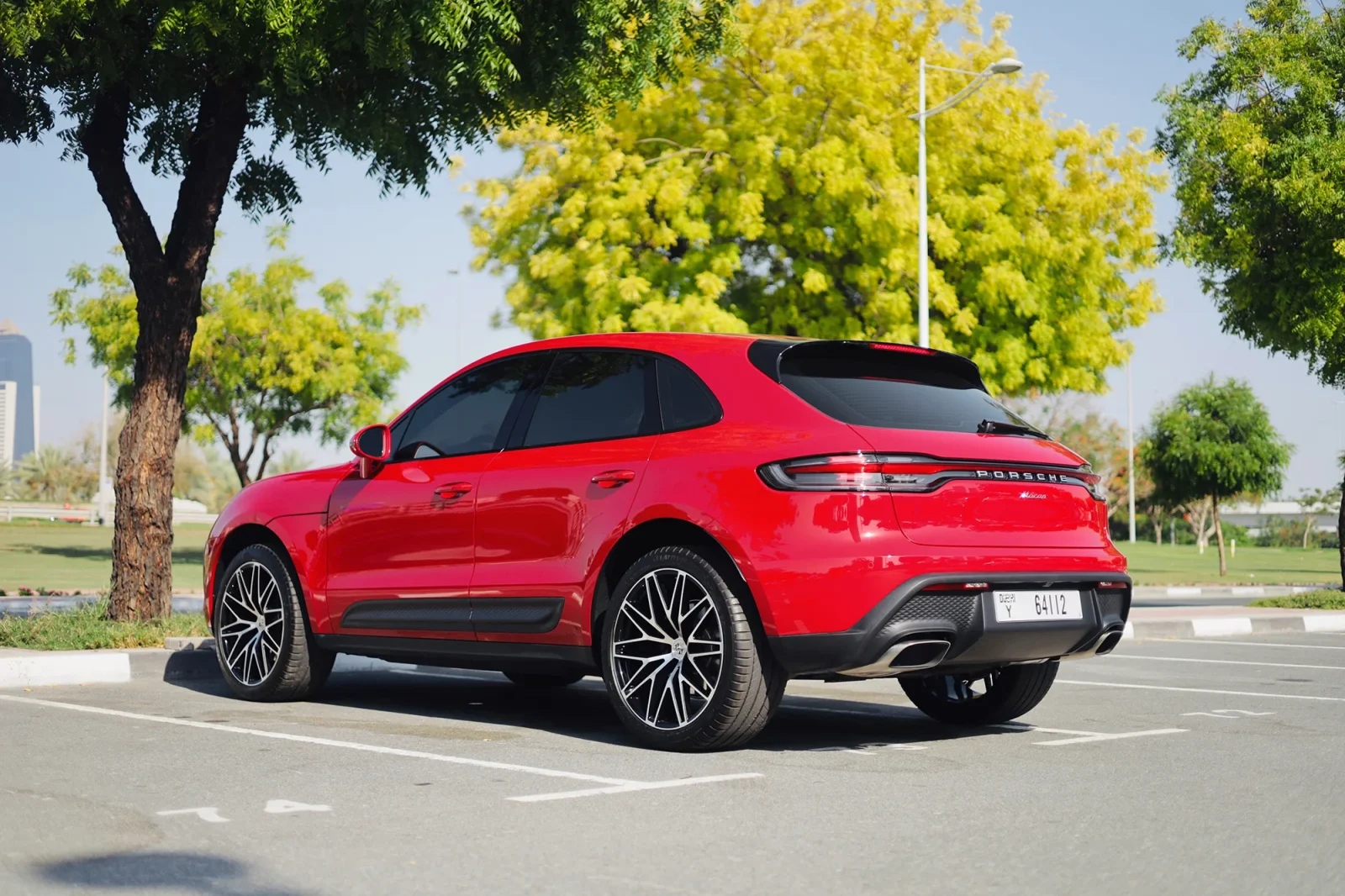 Rent Porsche Macan  Red 2023 in Abu Dhabi - 12 
