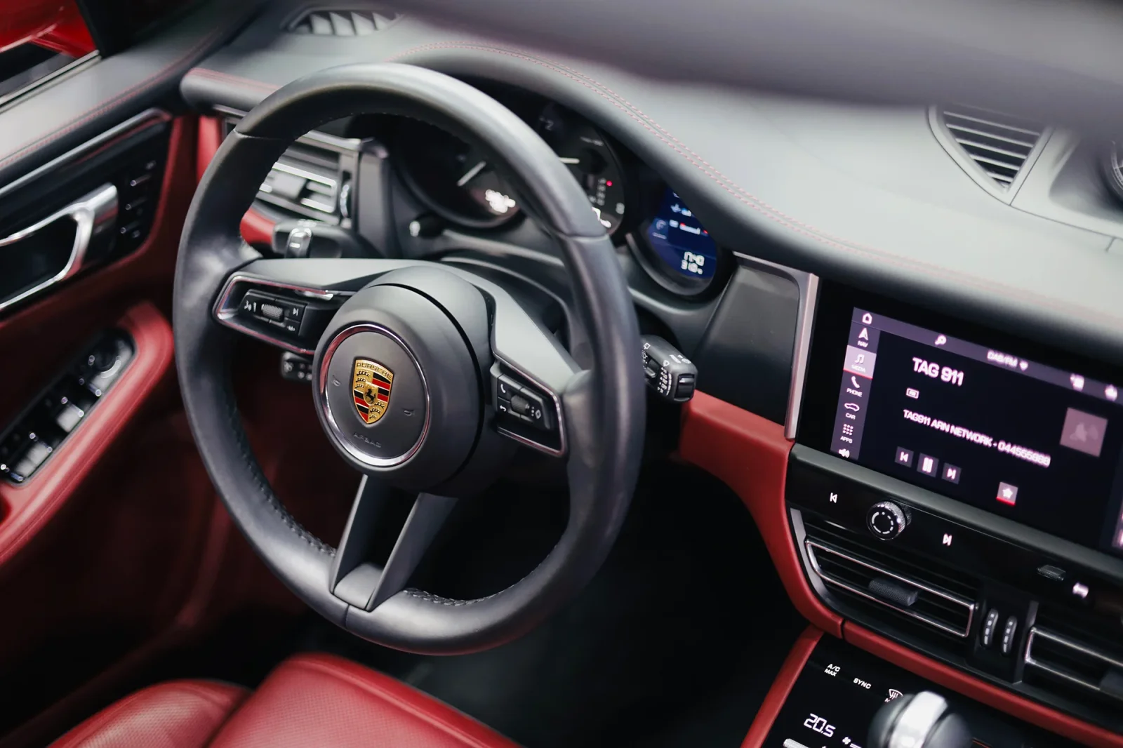 Rent Porsche Macan  Red 2023 in Abu Dhabi - 4 