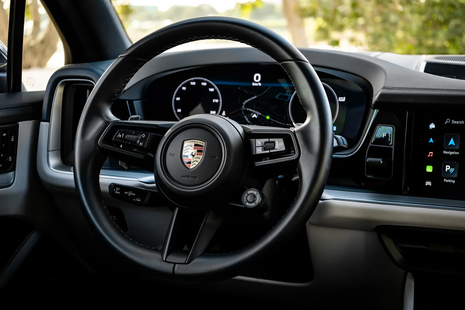 Rent Porsche Cayenne  Grey 2024 in Abu Dhabi - 4 