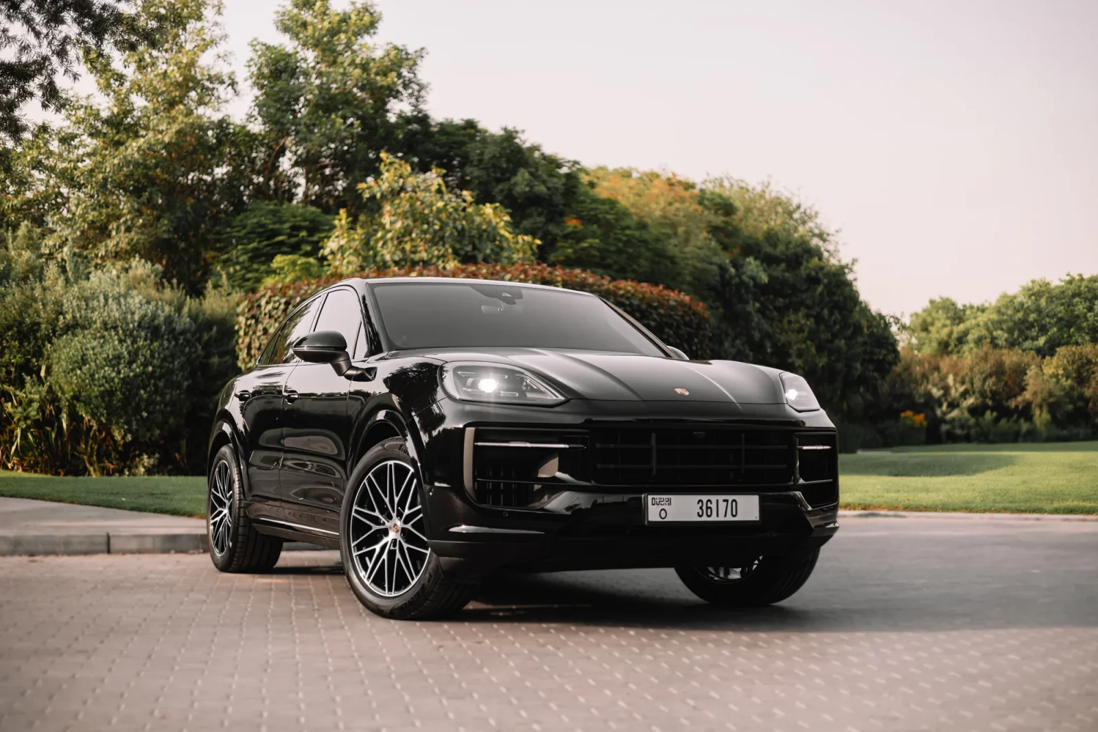 Rent Porsche Cayenne Coupe  Black 2024 in Abu Dhabi - 8 