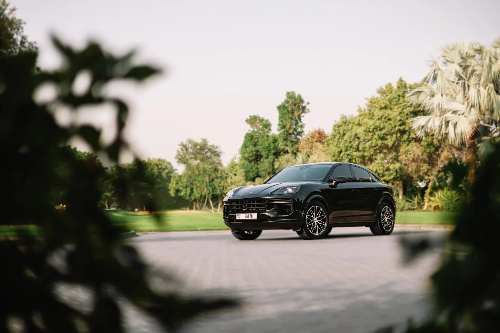 Rent Porsche Cayenne Coupe  Black 2024 in Abu Dhabi - 2 