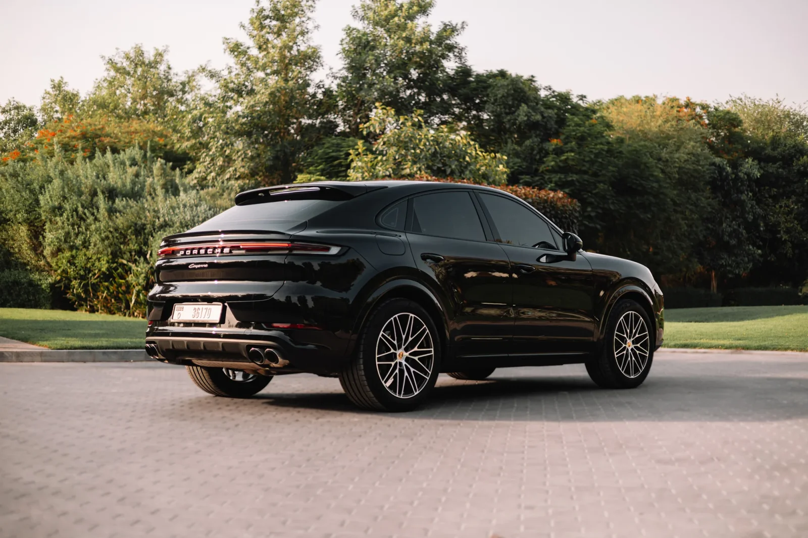 Rent Porsche Cayenne Coupe  Black 2024 in Abu Dhabi - 10 