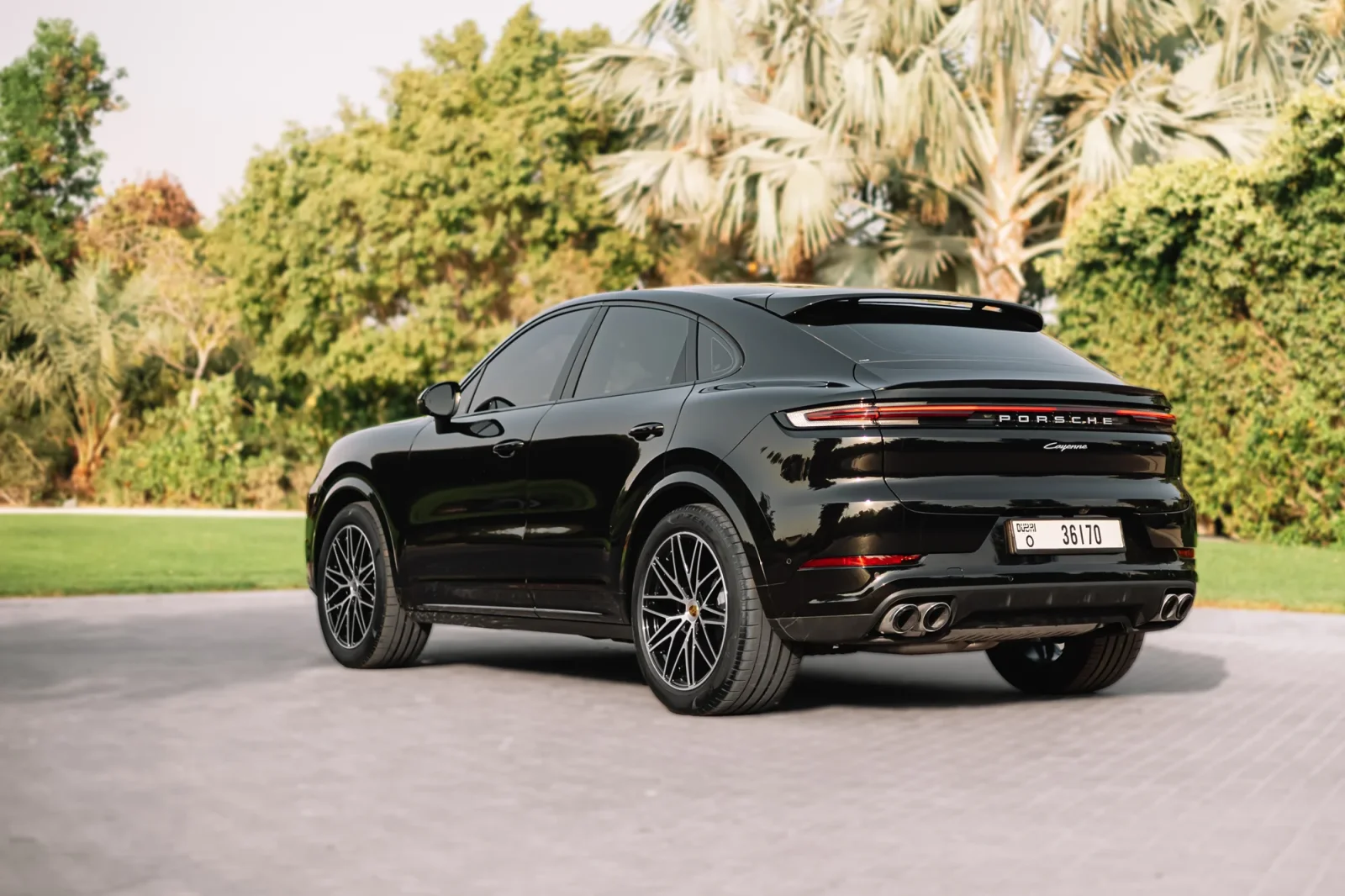 Rent Porsche Cayenne Coupe  Black 2024 in Abu Dhabi - 9 