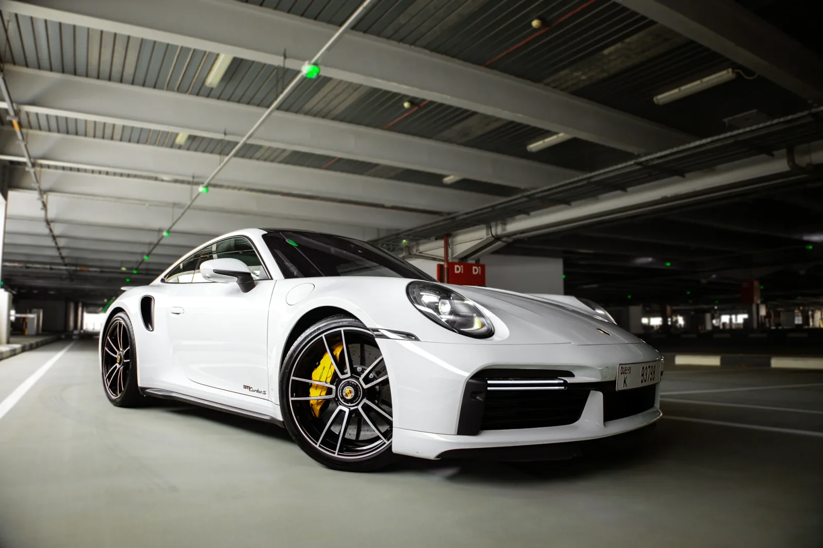 Rent Porsche 911 Turbo S White 2020 in Abu Dhabi - 2 