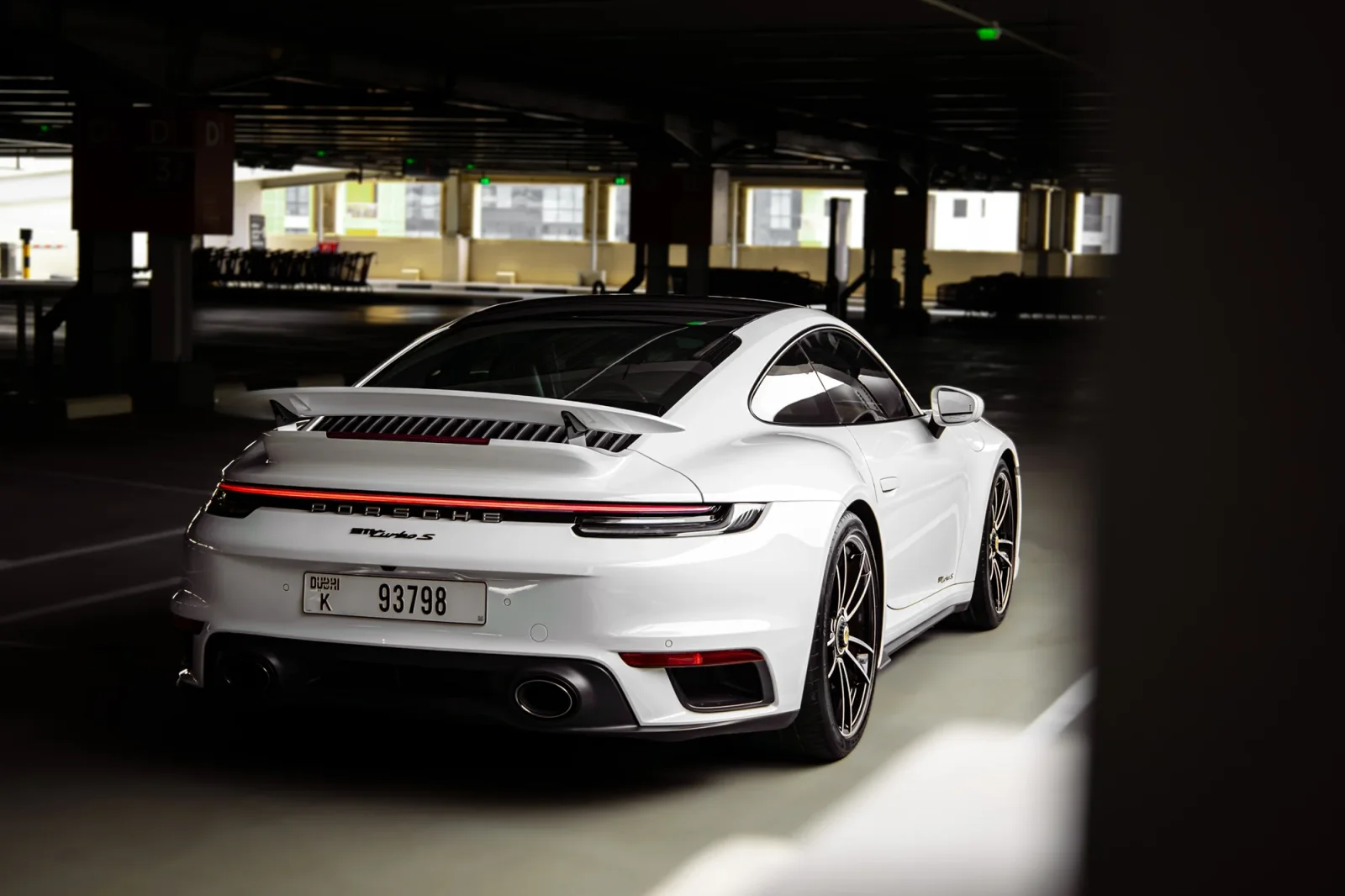 Rent Porsche 911 Turbo S White 2020 in Abu Dhabi - 7 
