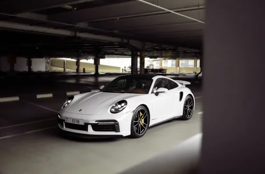 Porsche 911 Turbo S White 2020