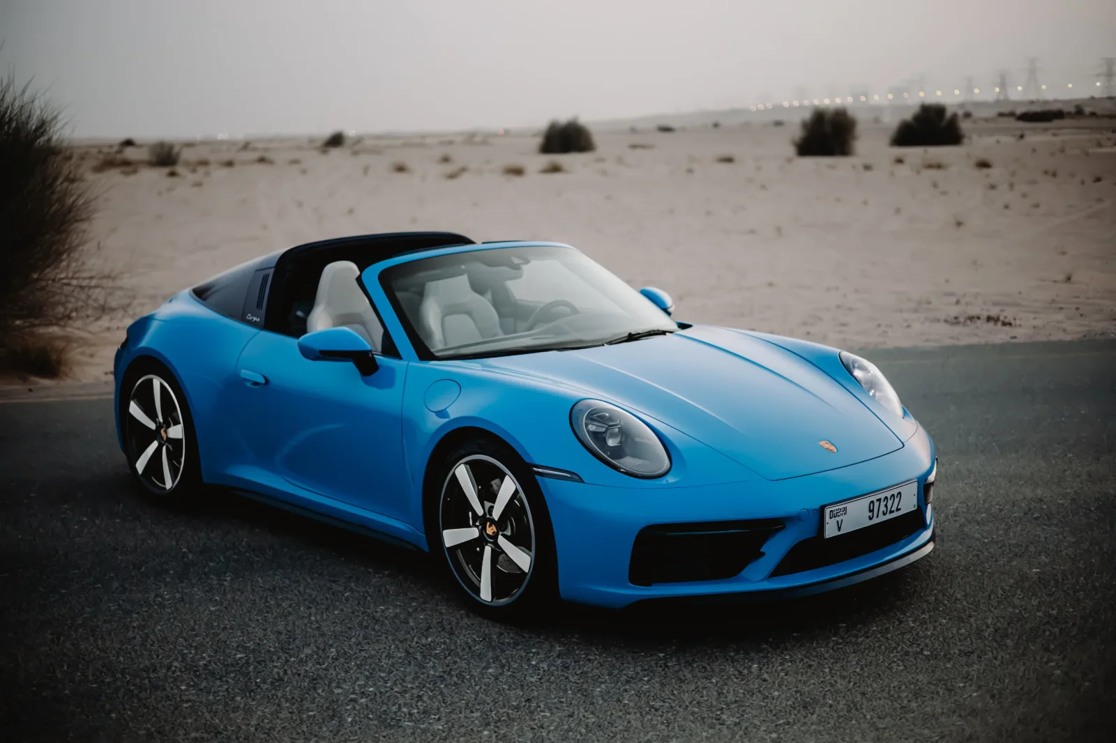 Rent Porsche 911 Targa 4S Blue 2022 in Abu Dhabi - 2 