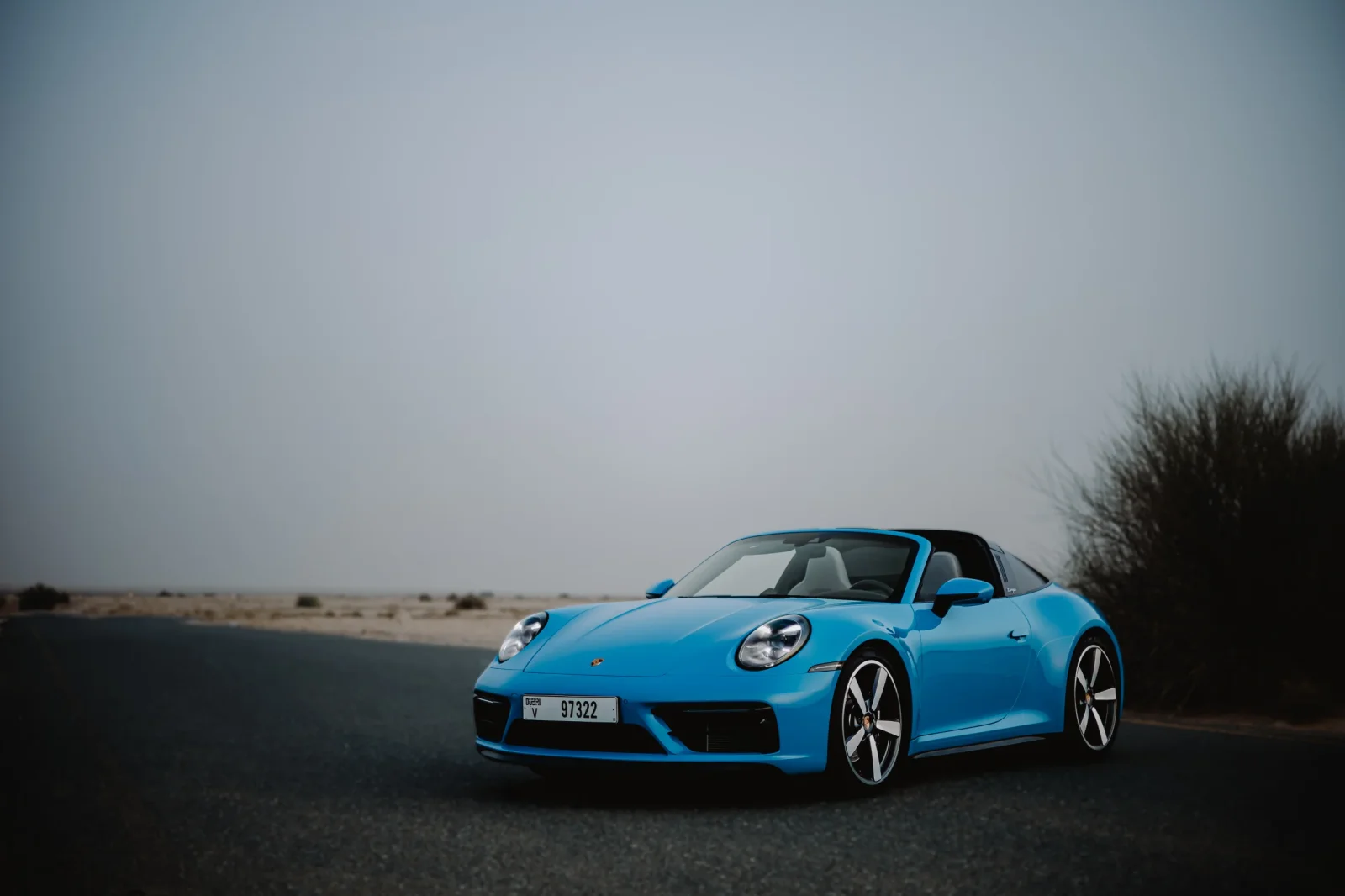 Rent Porsche 911 Targa 4S Blue 2022 in Abu Dhabi